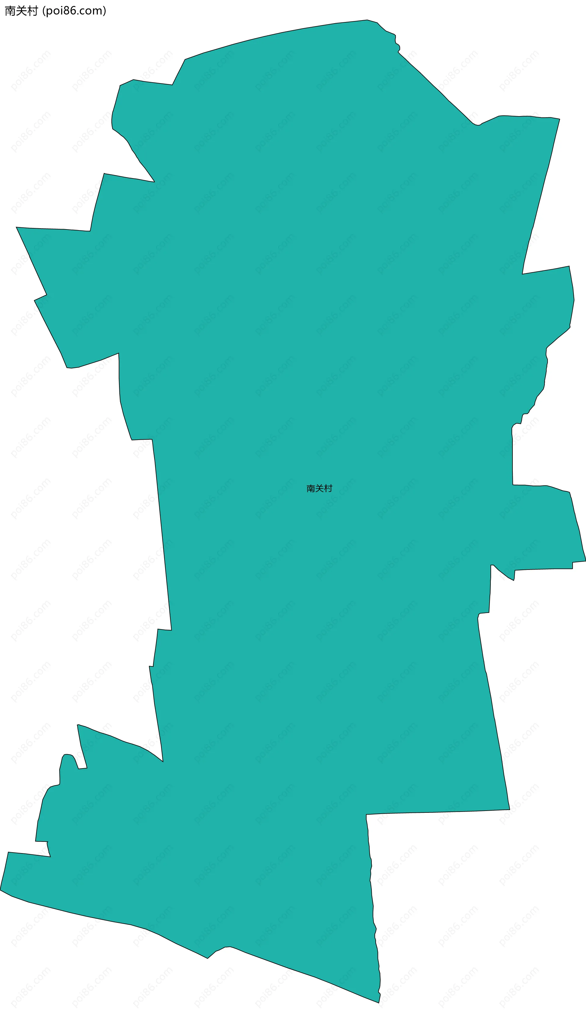 南关村边界地图