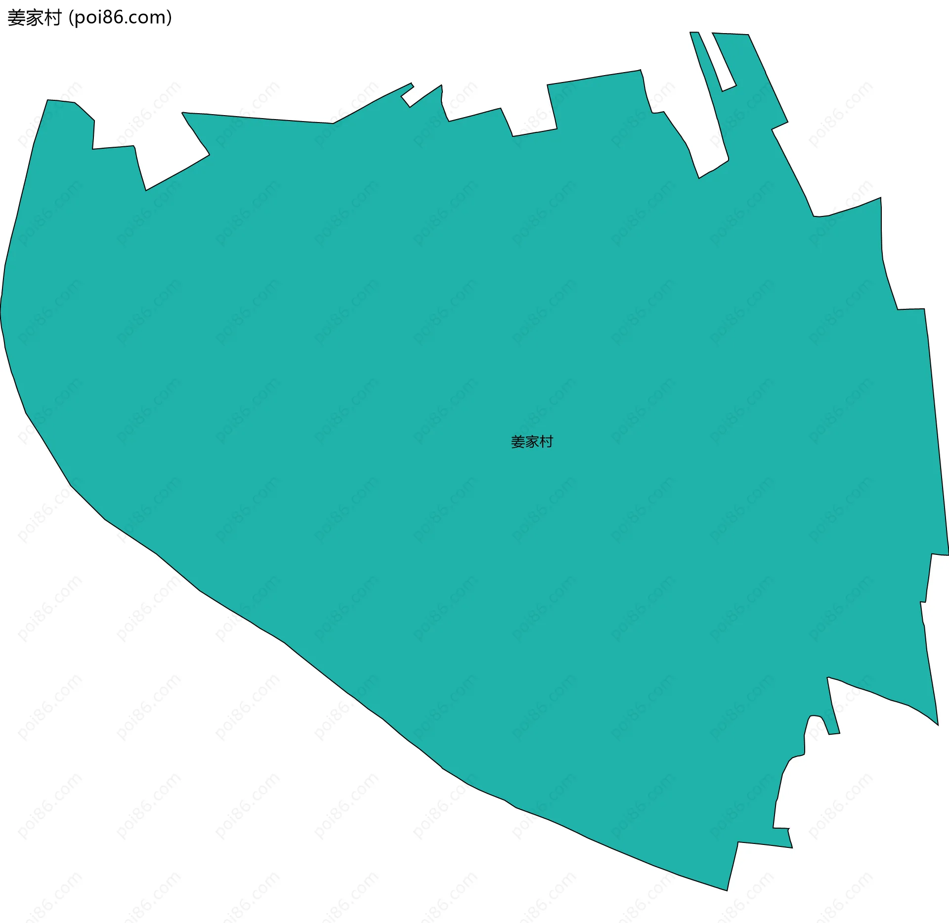 姜家村边界地图