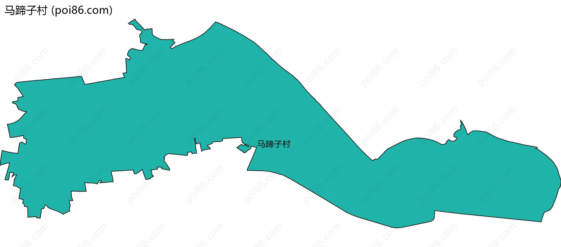 马蹄子村边界地图