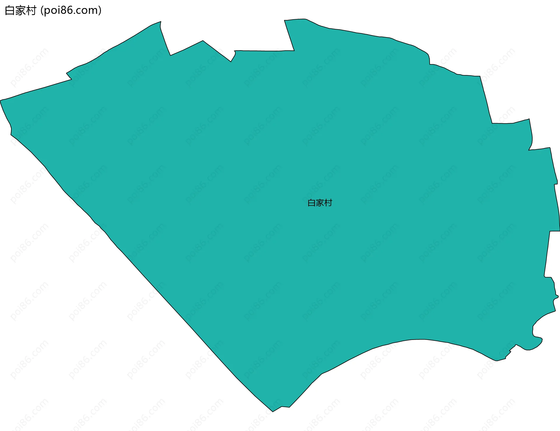 白家村边界地图