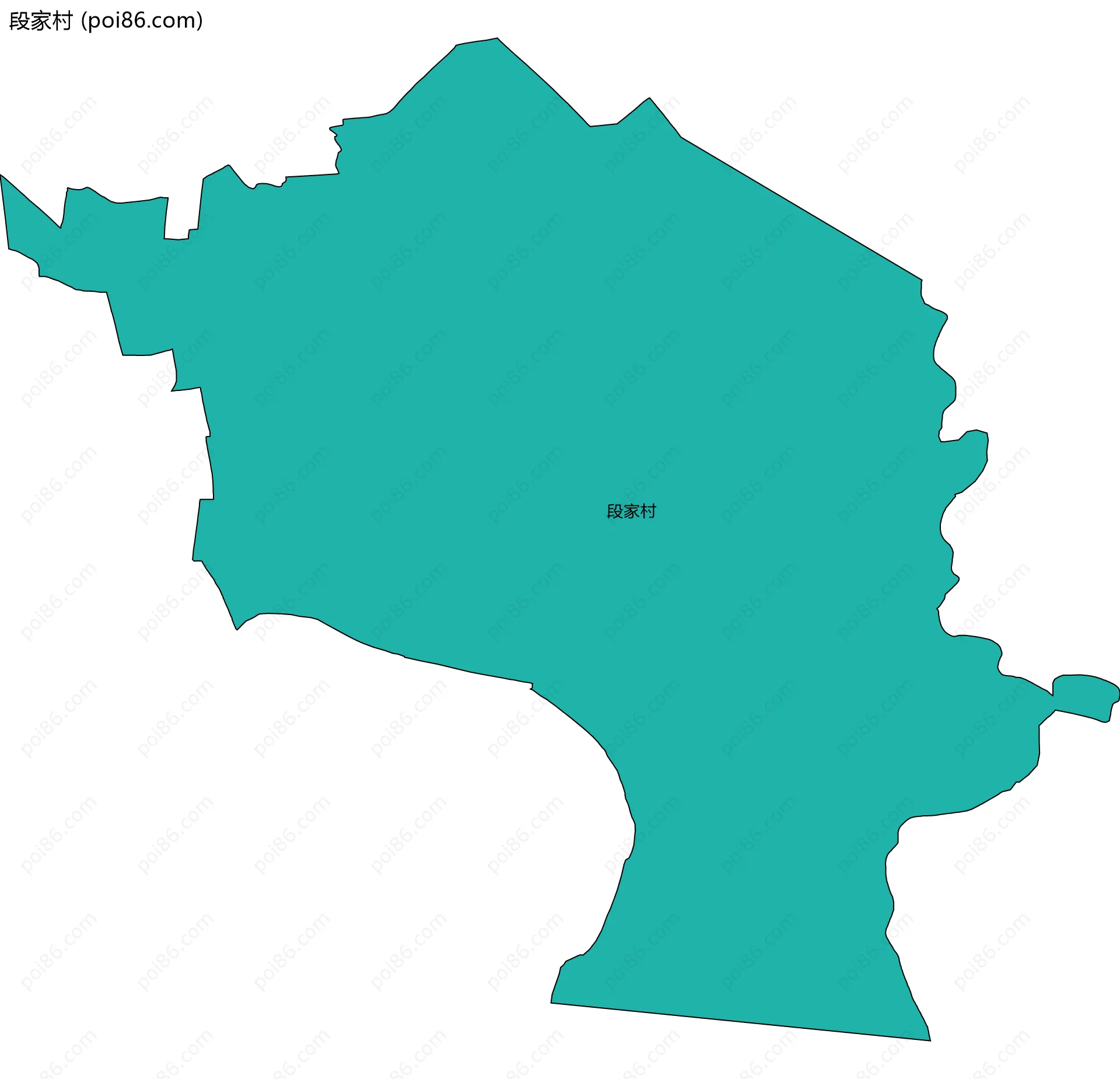 段家村边界地图