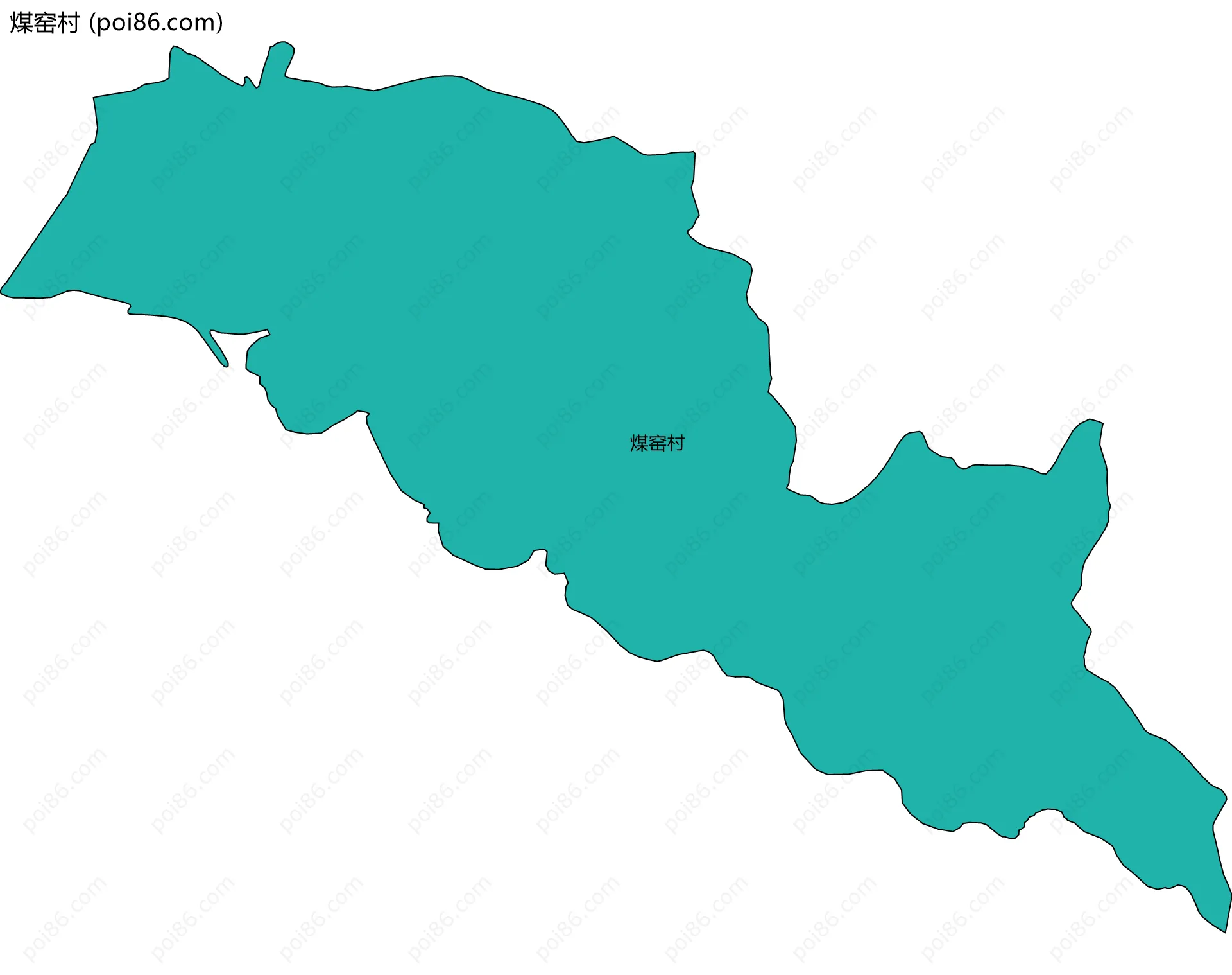 煤窑村边界地图