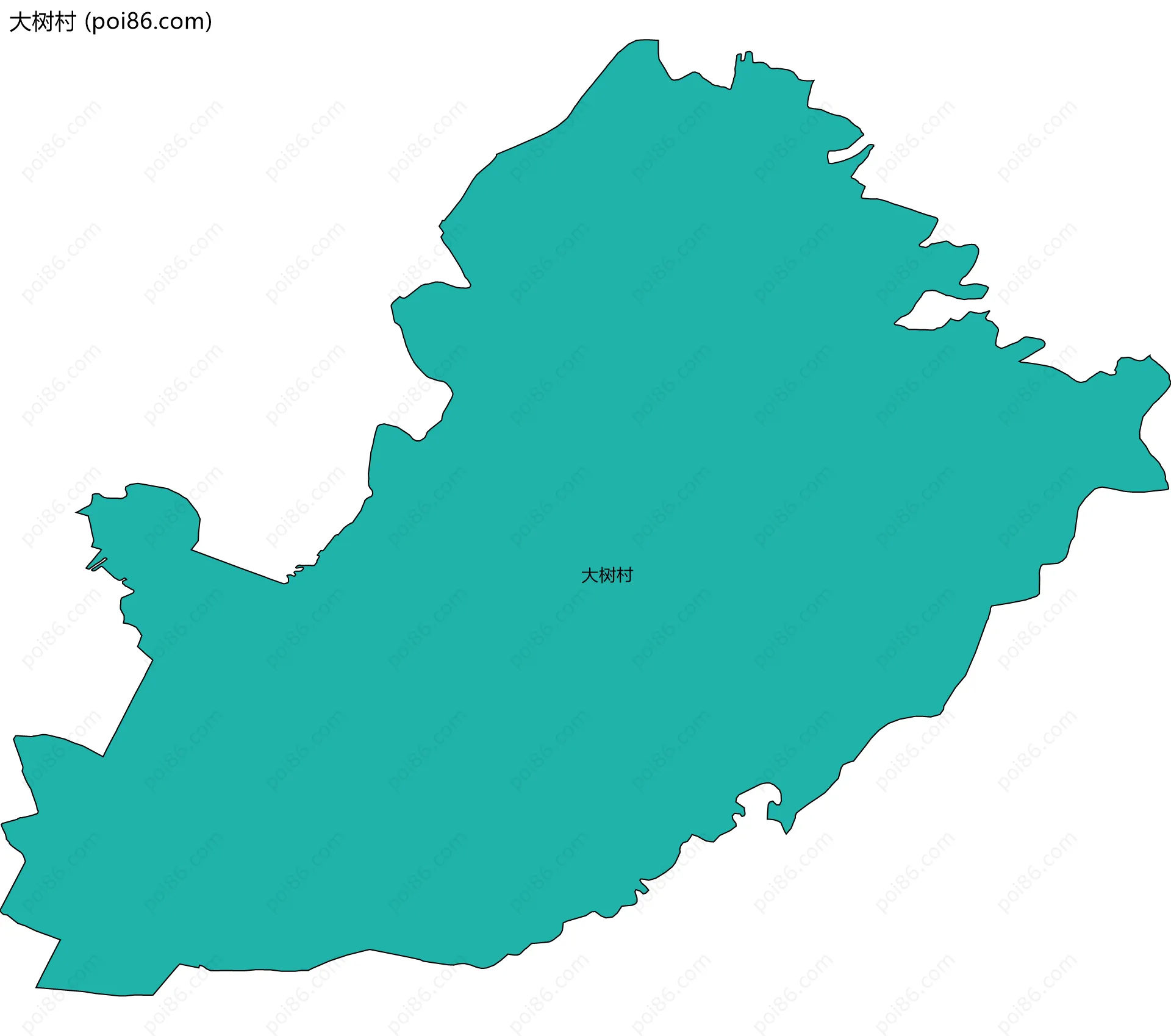 大树村边界地图