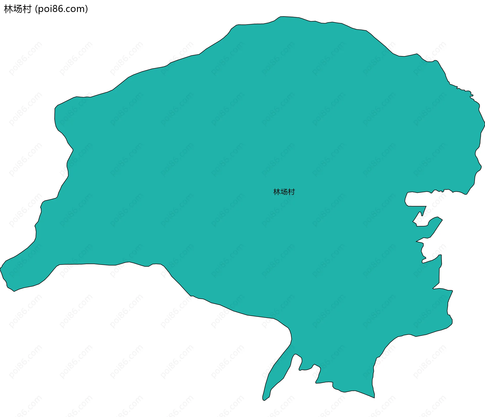 林场村边界地图