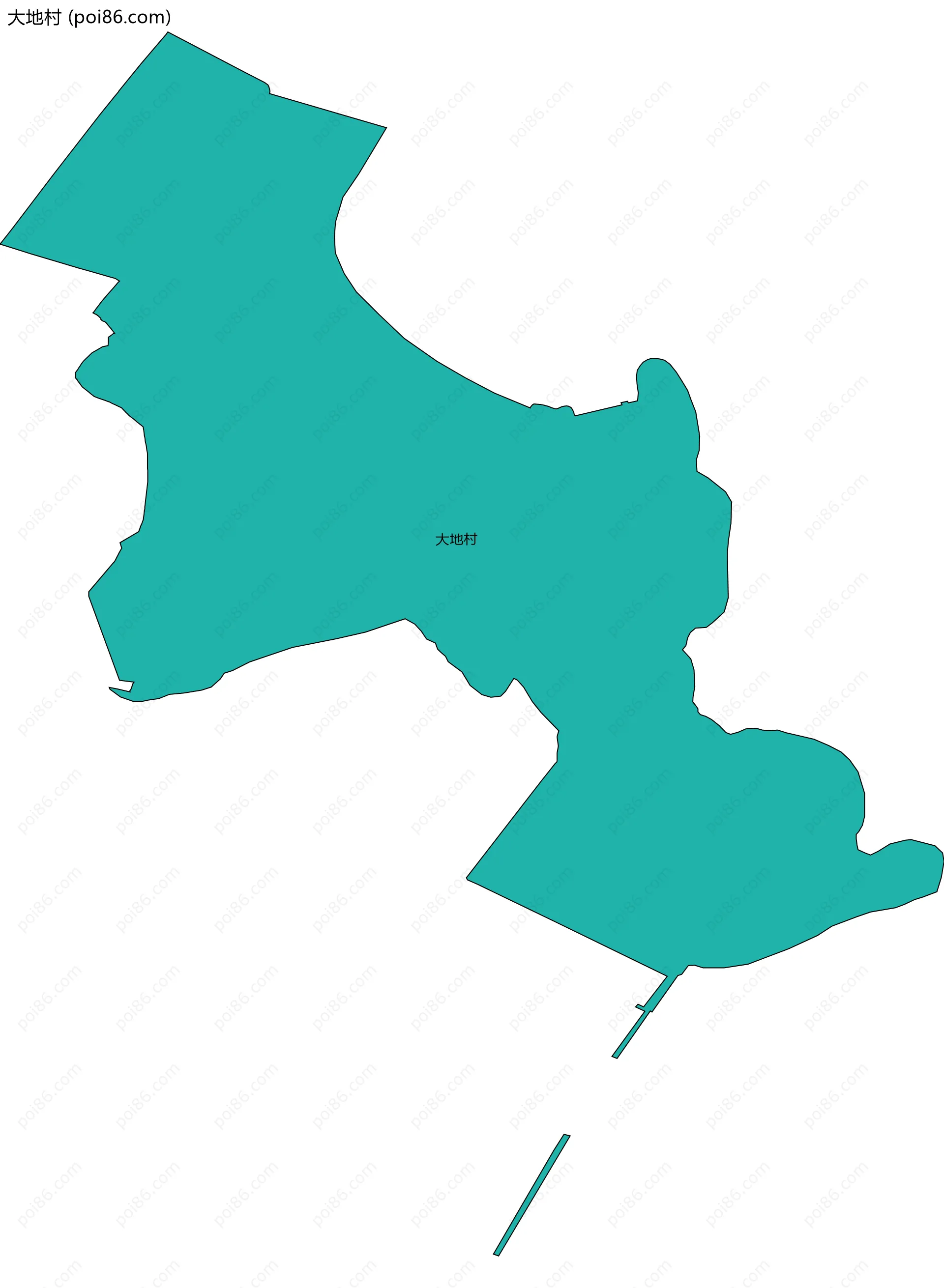 大地村边界地图