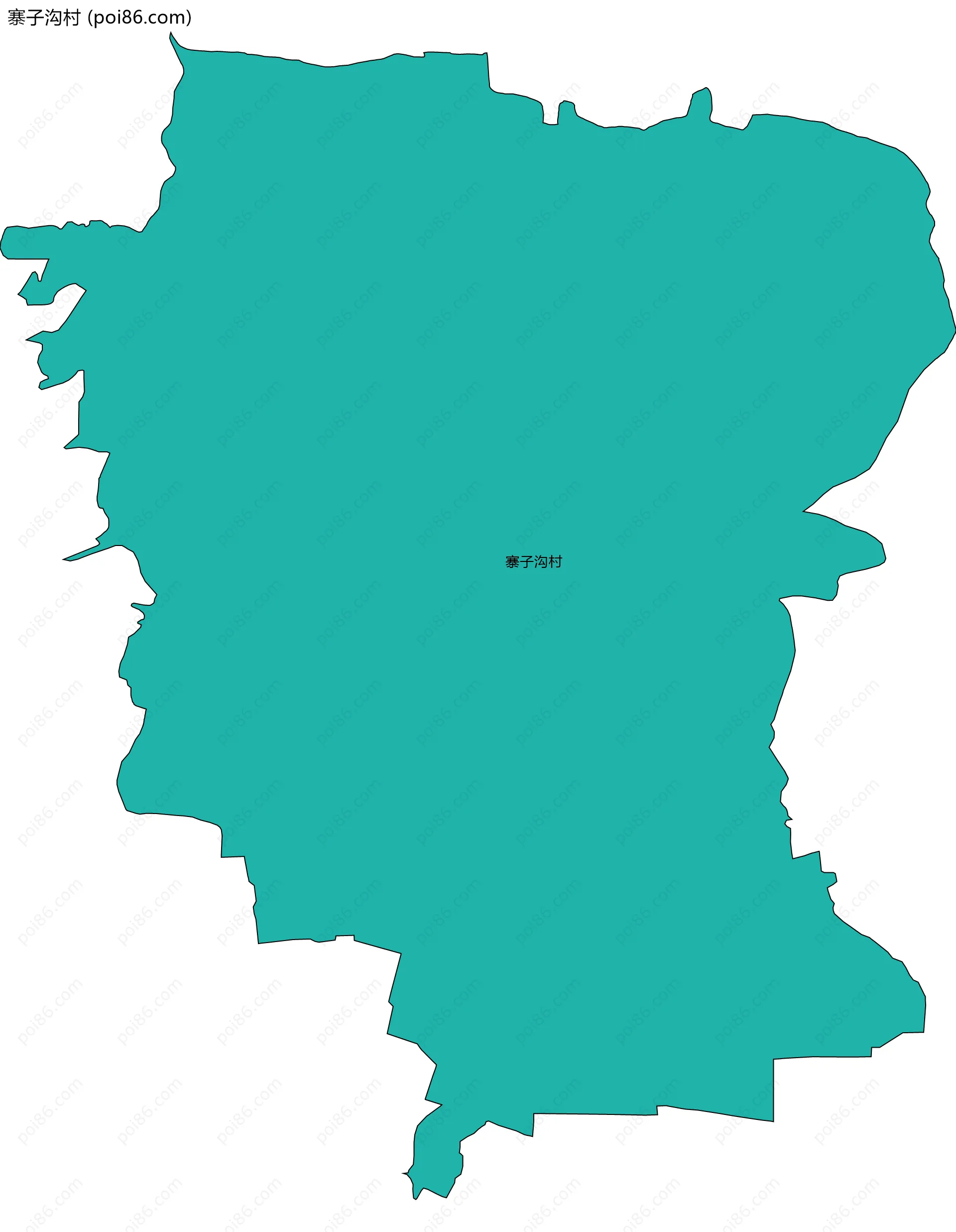 寨子沟村边界地图