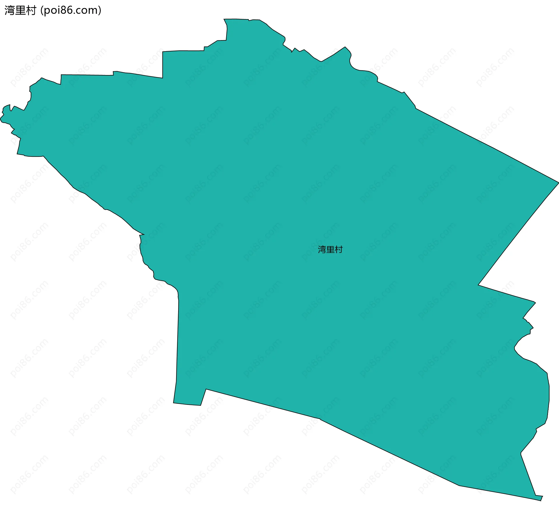 湾里村边界地图