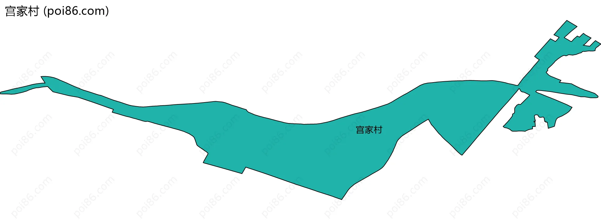 宫家村边界地图