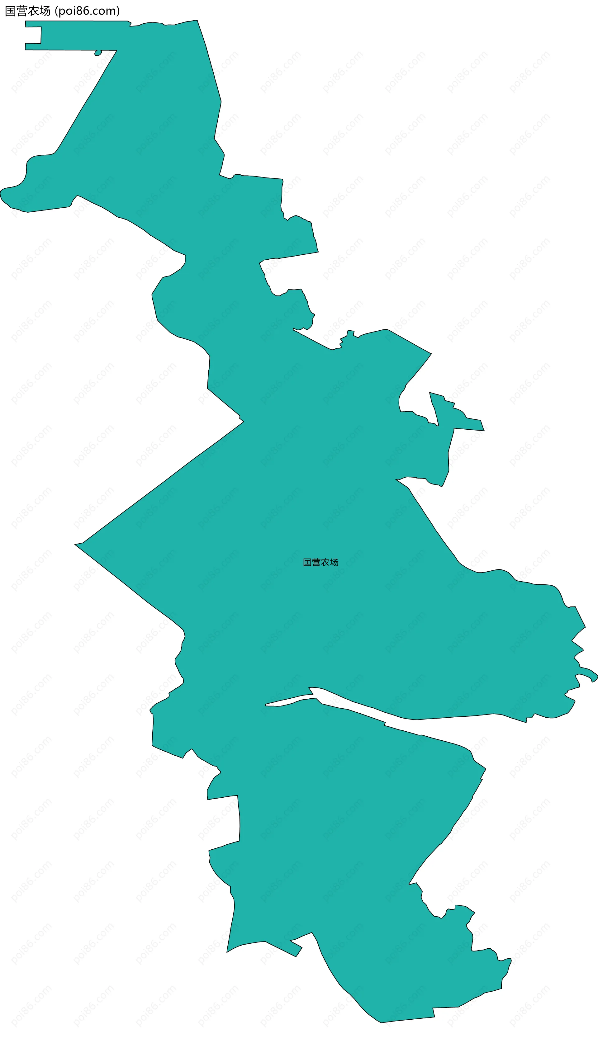 国营农场边界地图