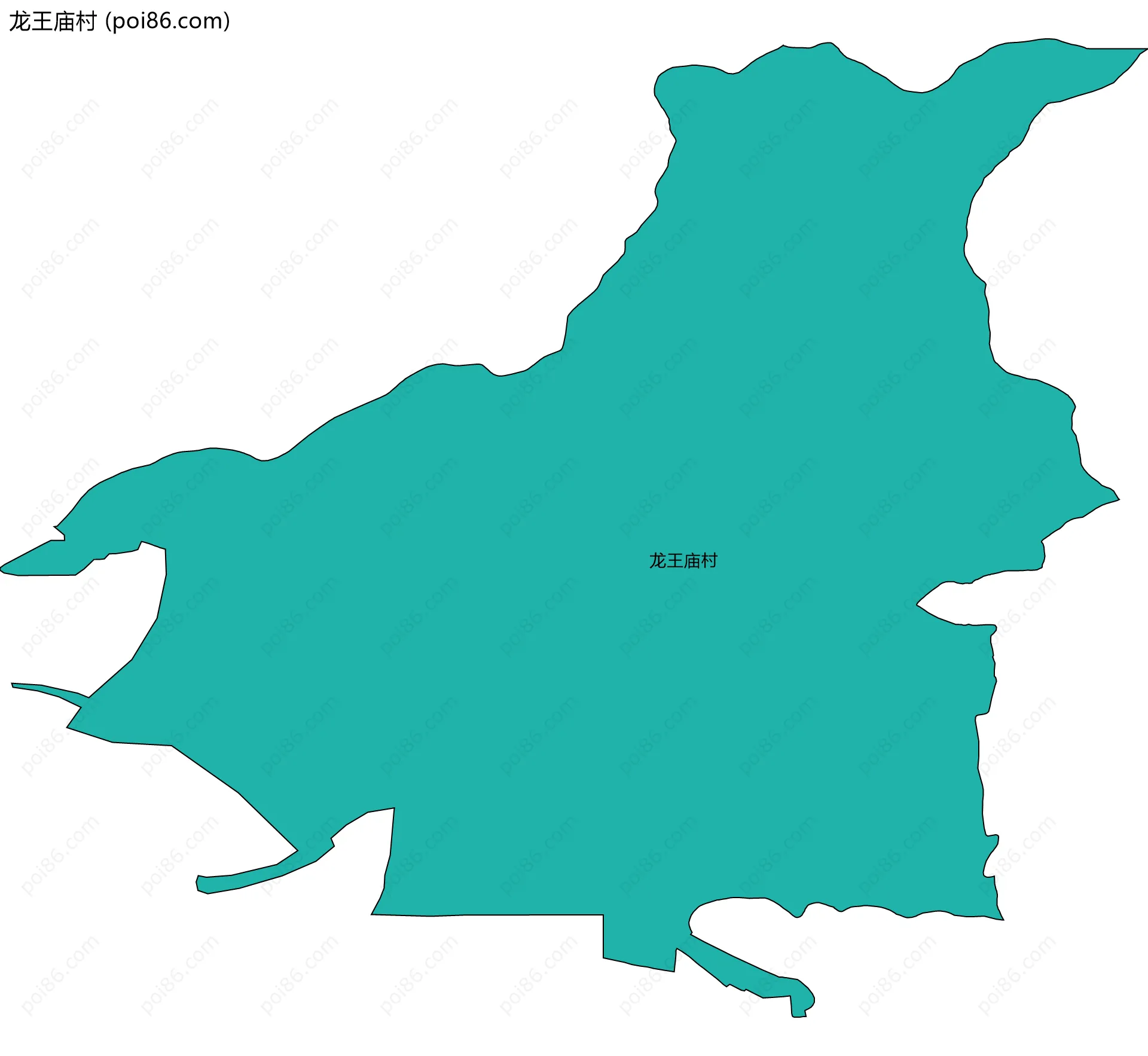 龙王庙村边界地图