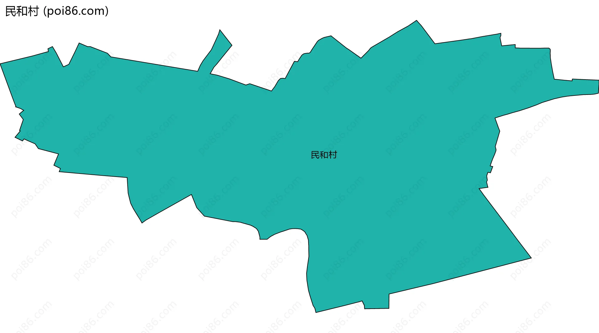 民和村边界地图