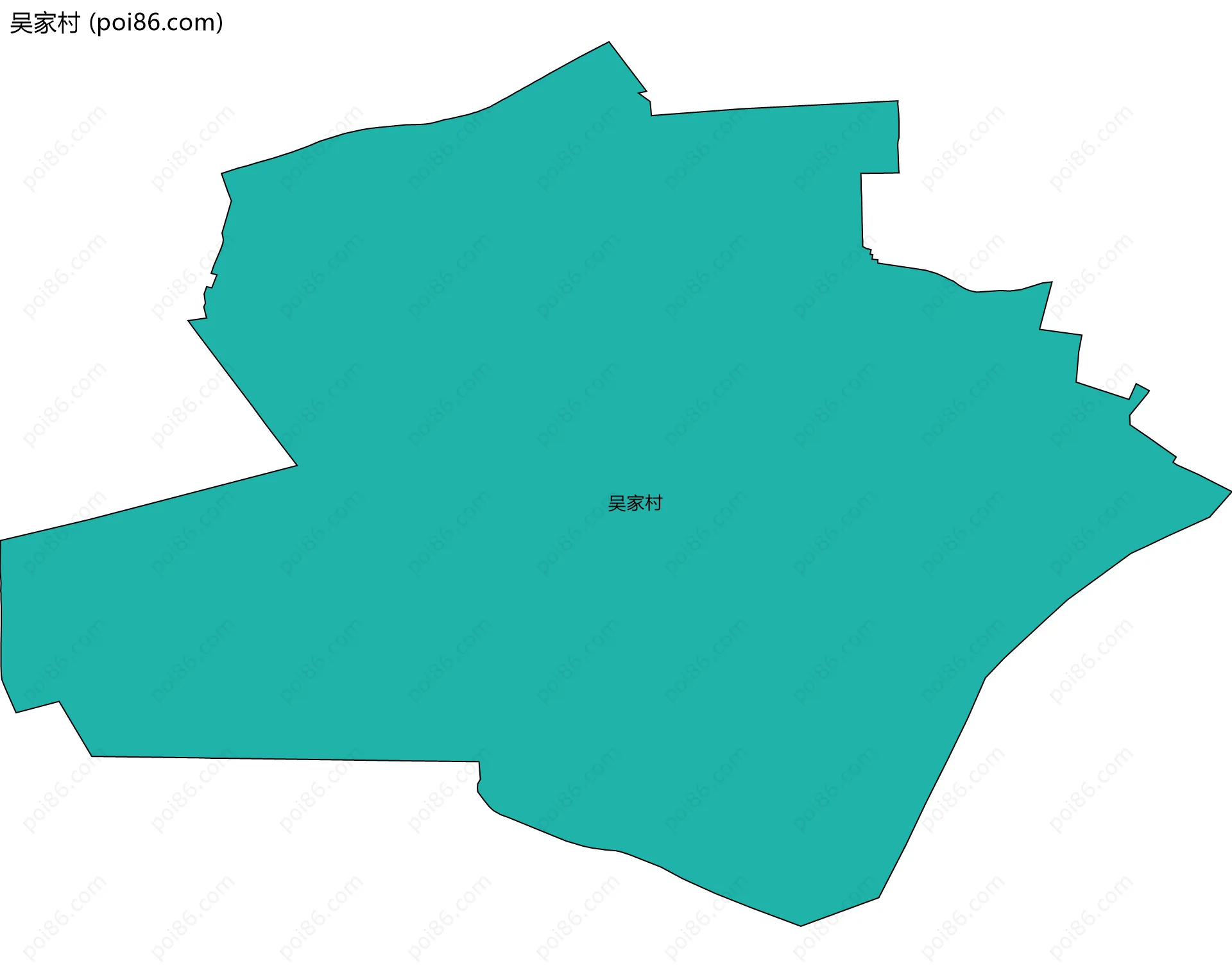 吴家村边界地图