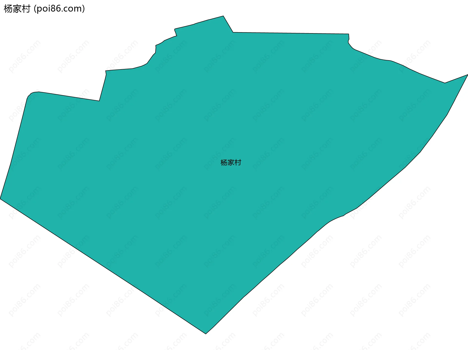 杨家村边界地图