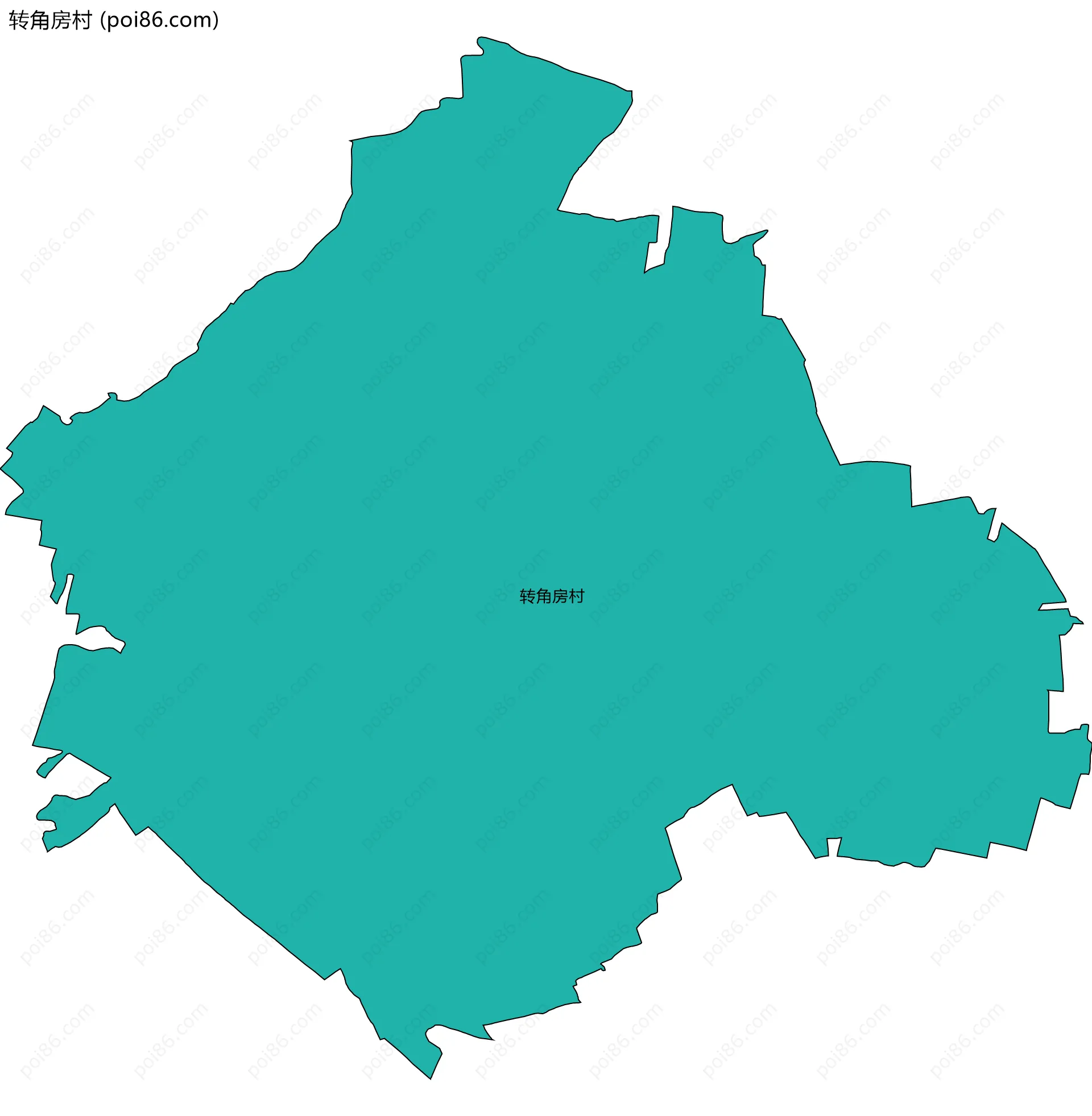 转角房村边界地图