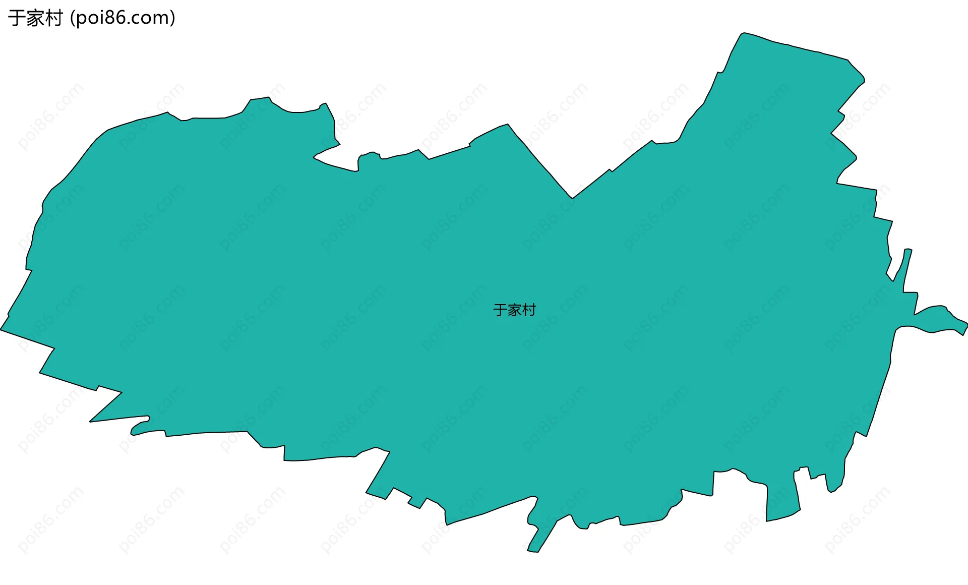 于家村边界地图