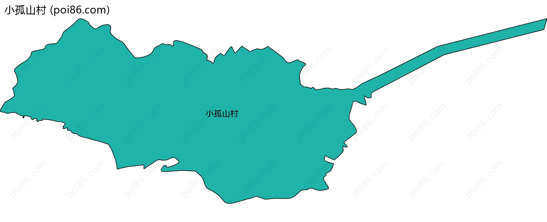 小孤山村边界地图