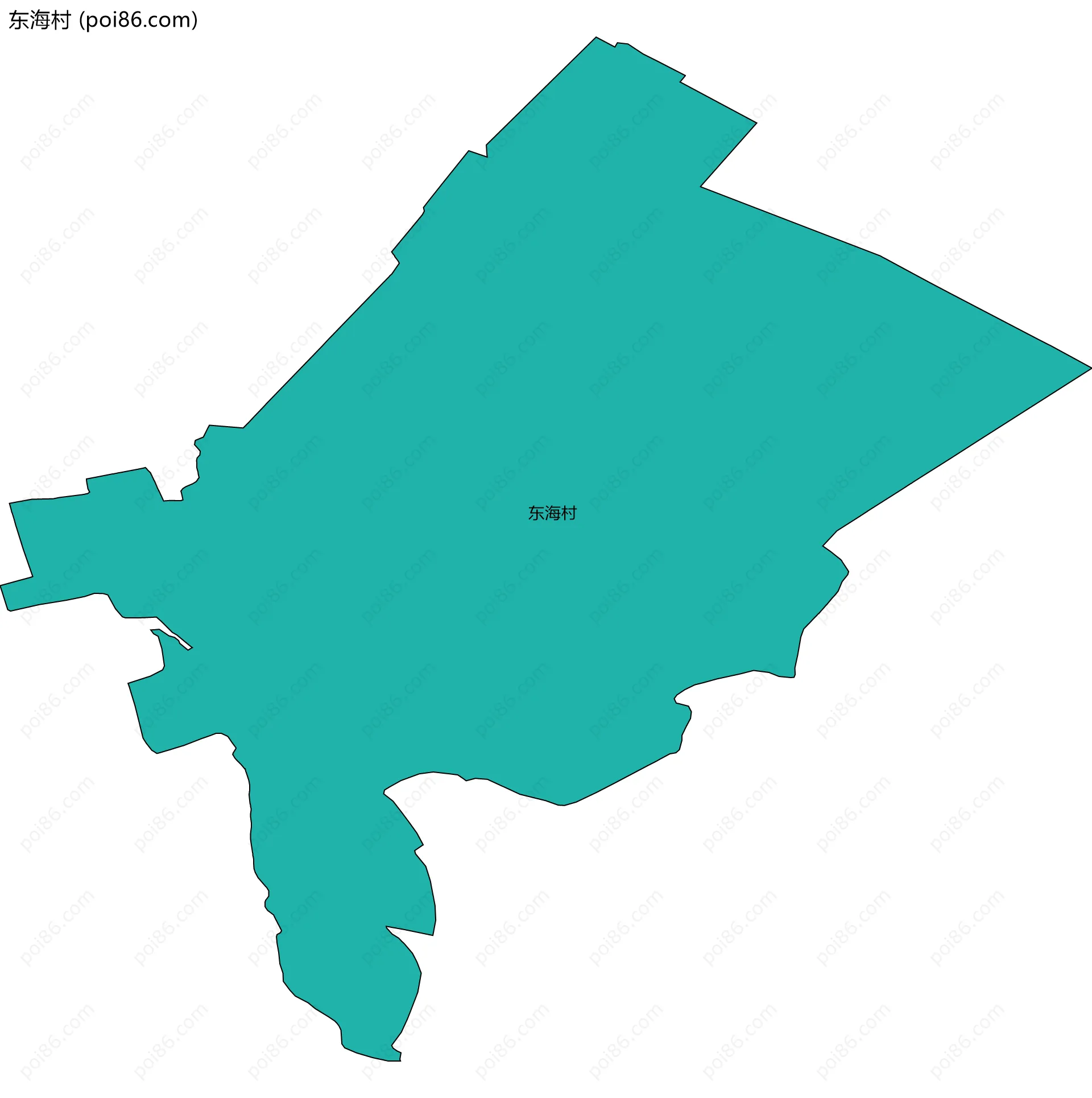 东海村边界地图