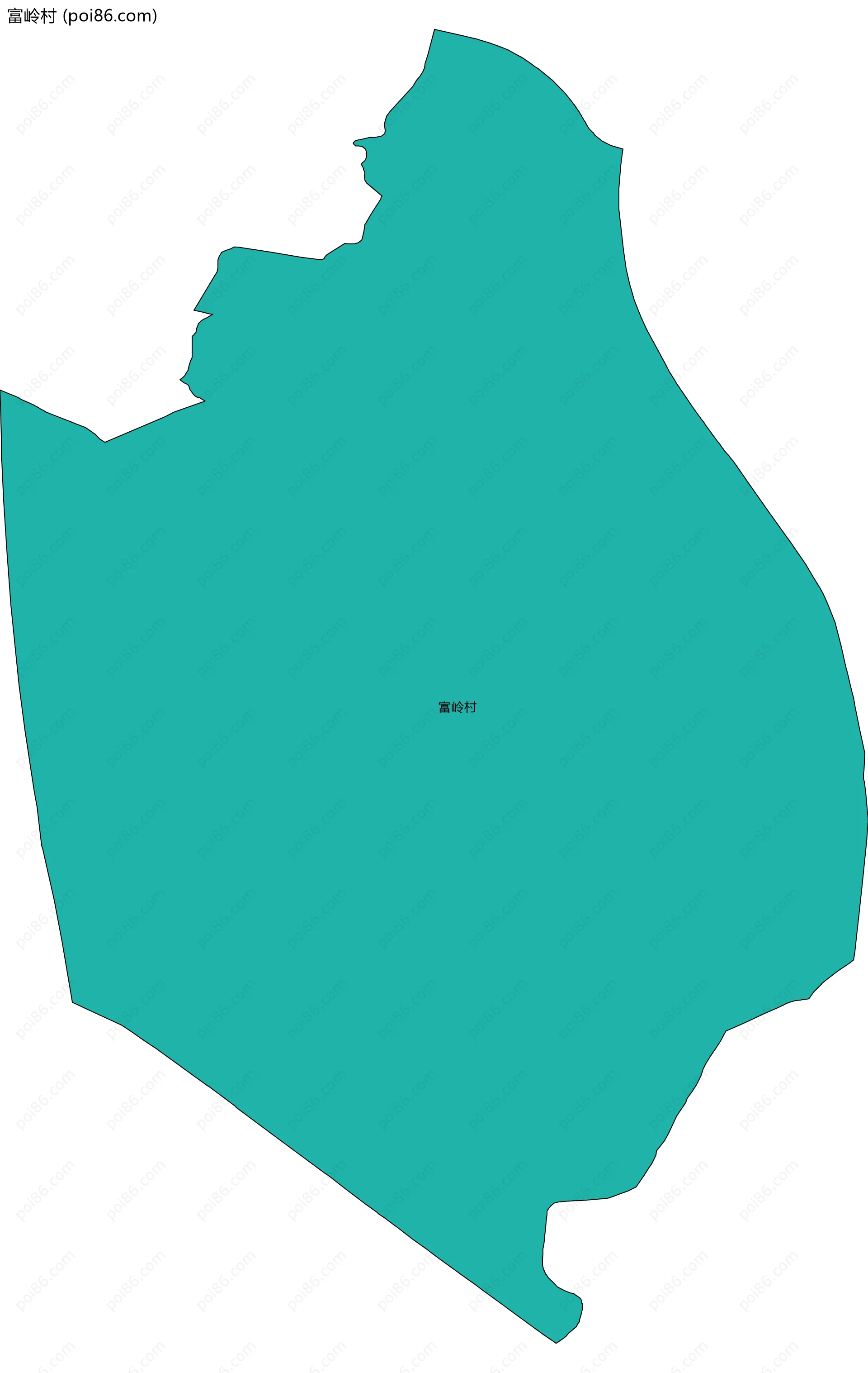 富岭村边界地图