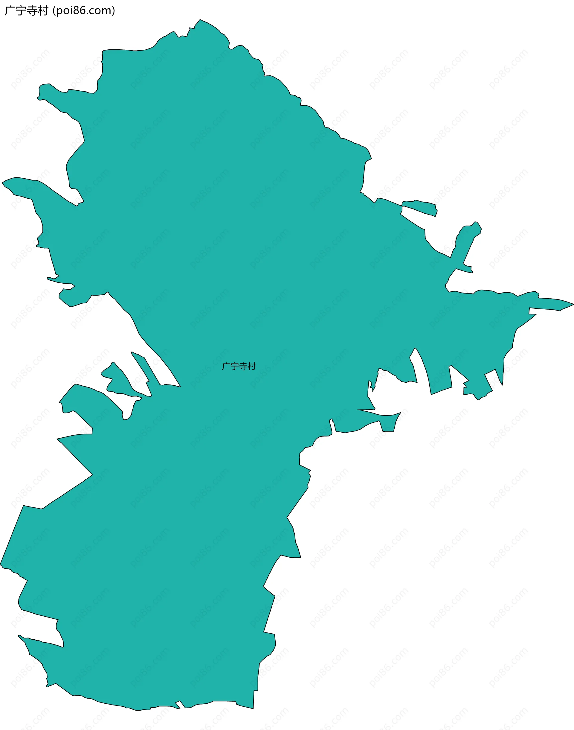 广宁寺村边界地图