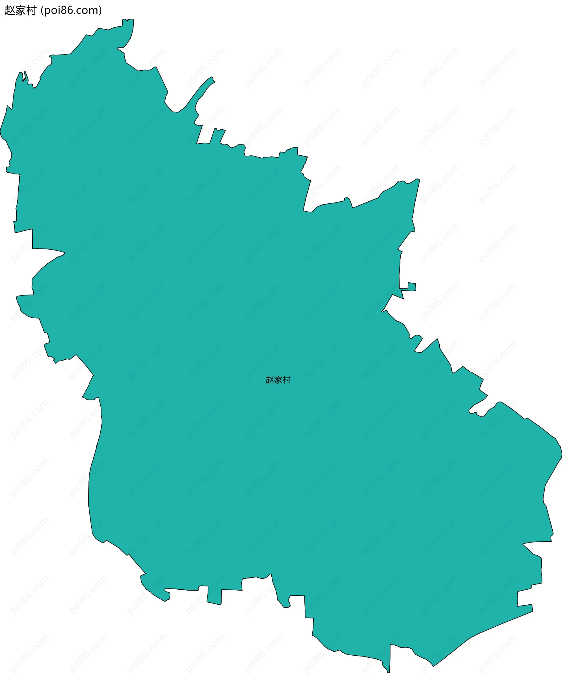 赵家村边界地图