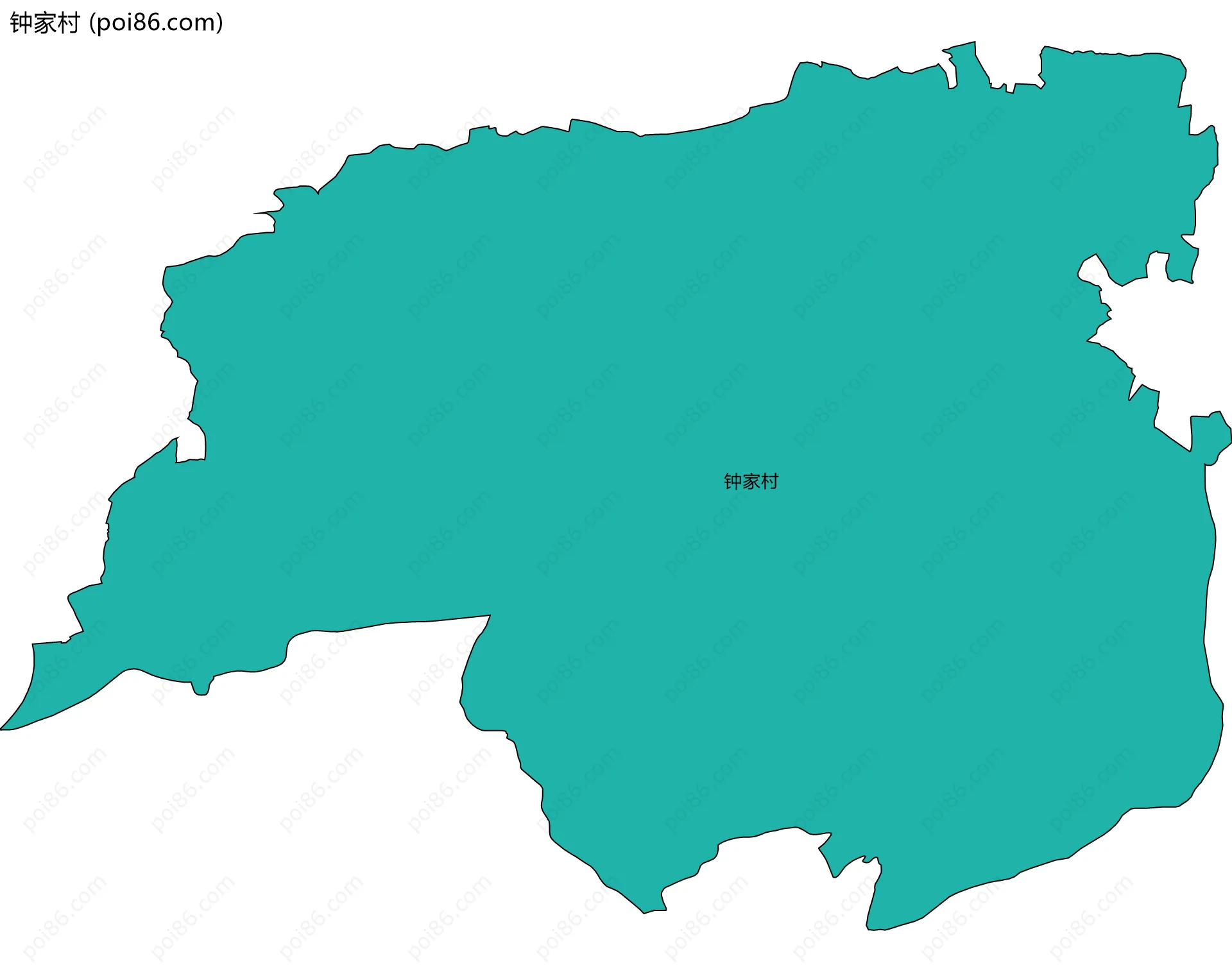 钟家村边界地图