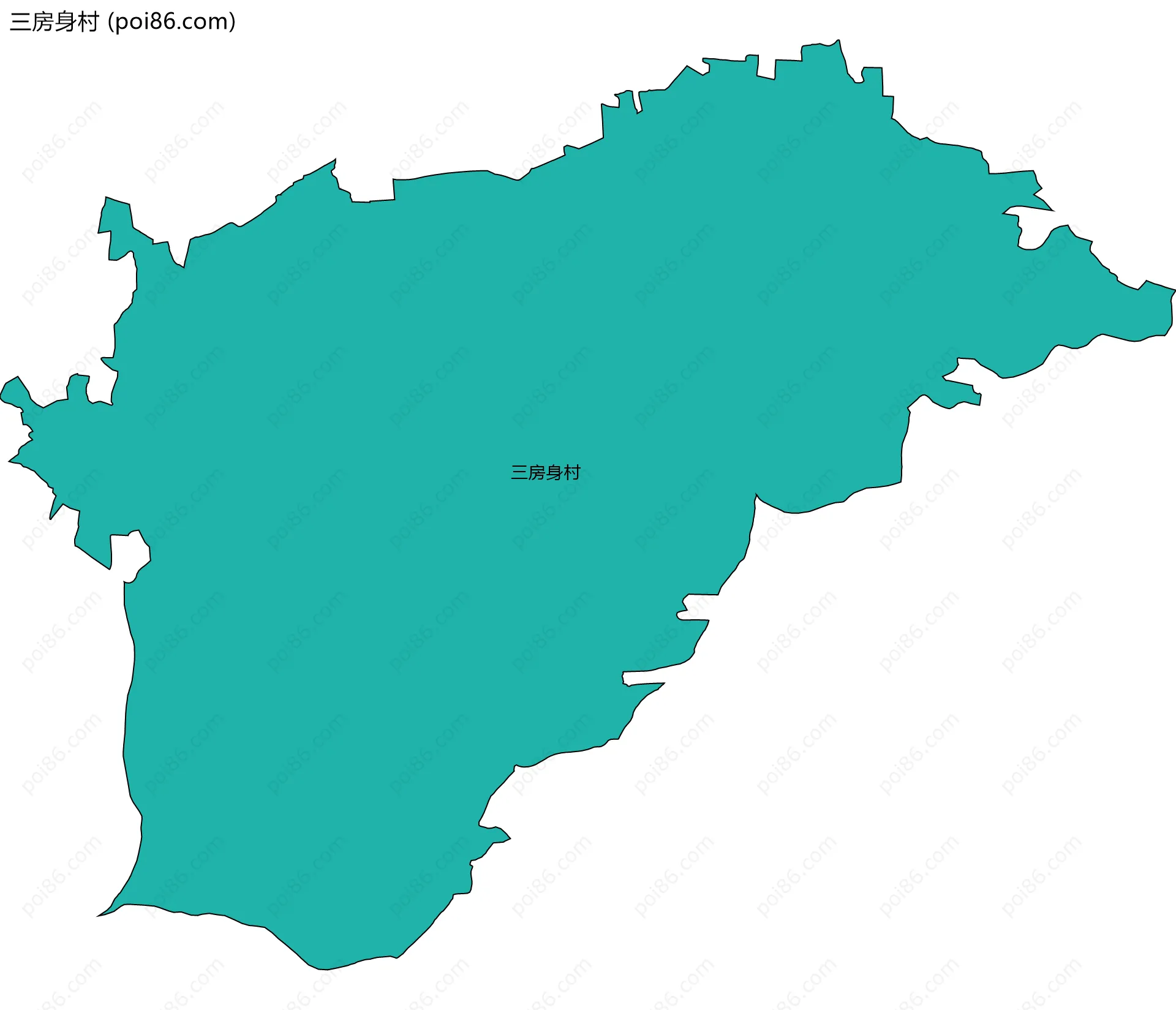 三房身村边界地图