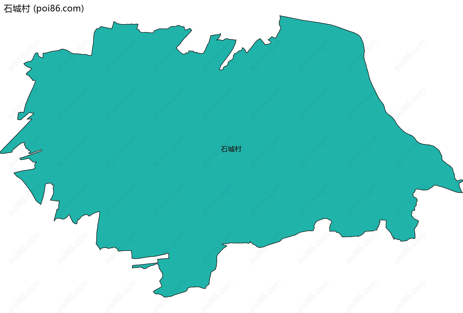石城村边界地图