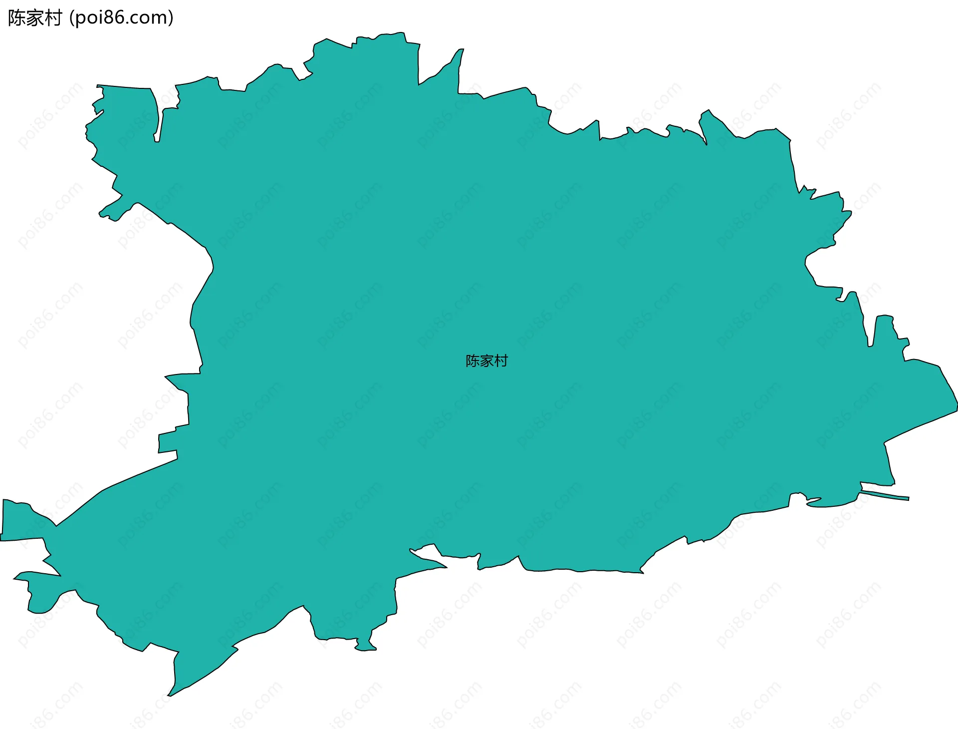 陈家村边界地图