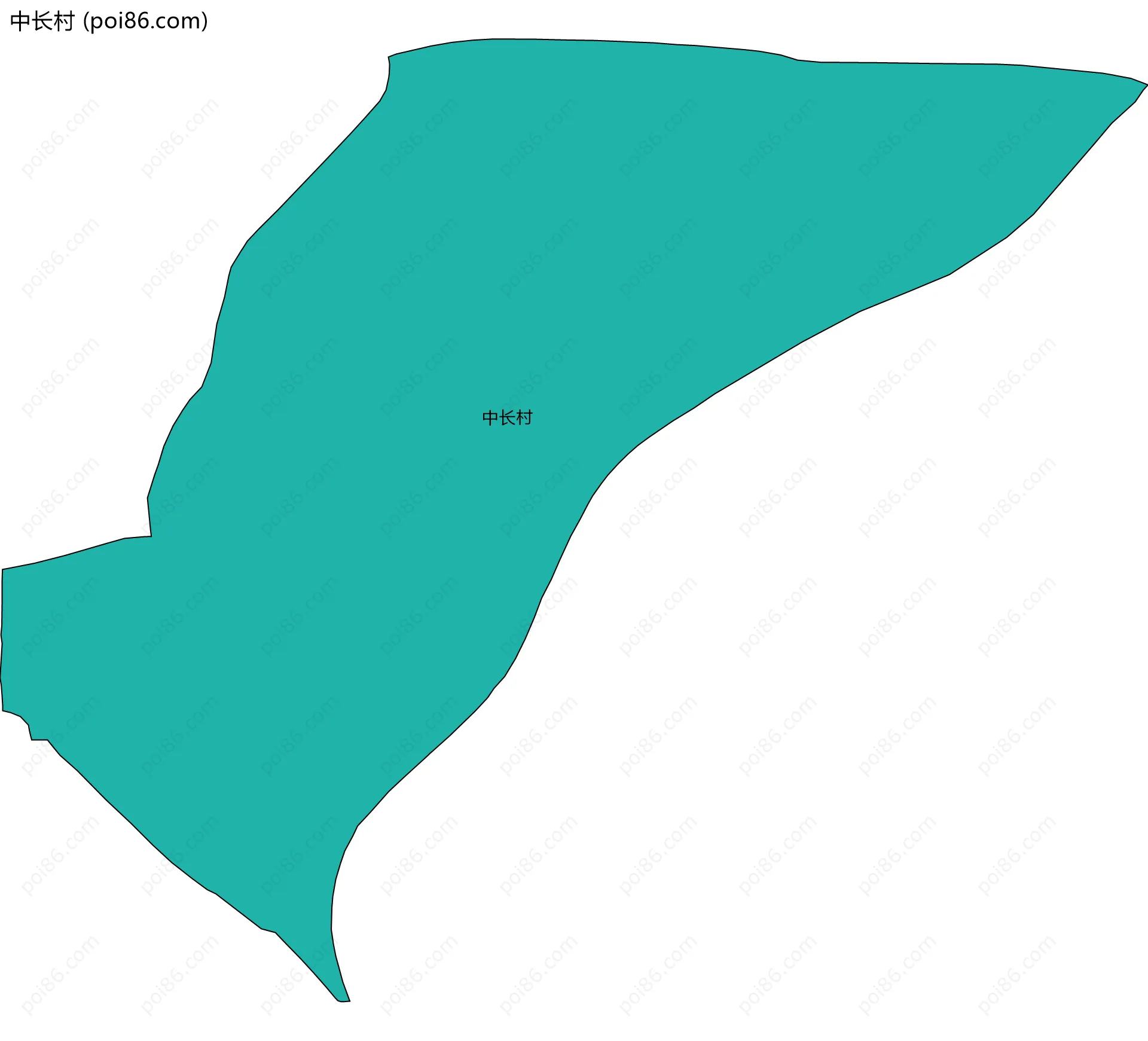 中长村边界地图