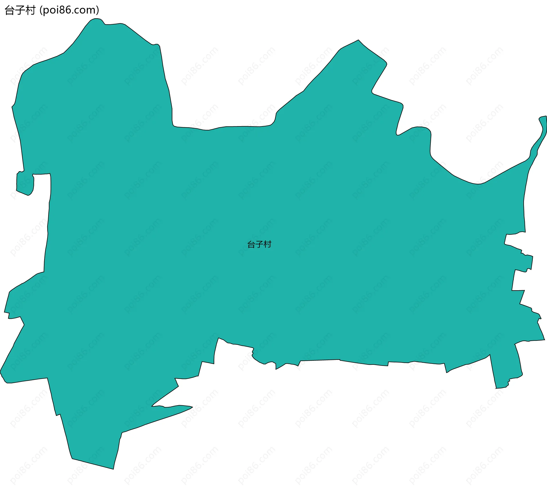 台子村边界地图