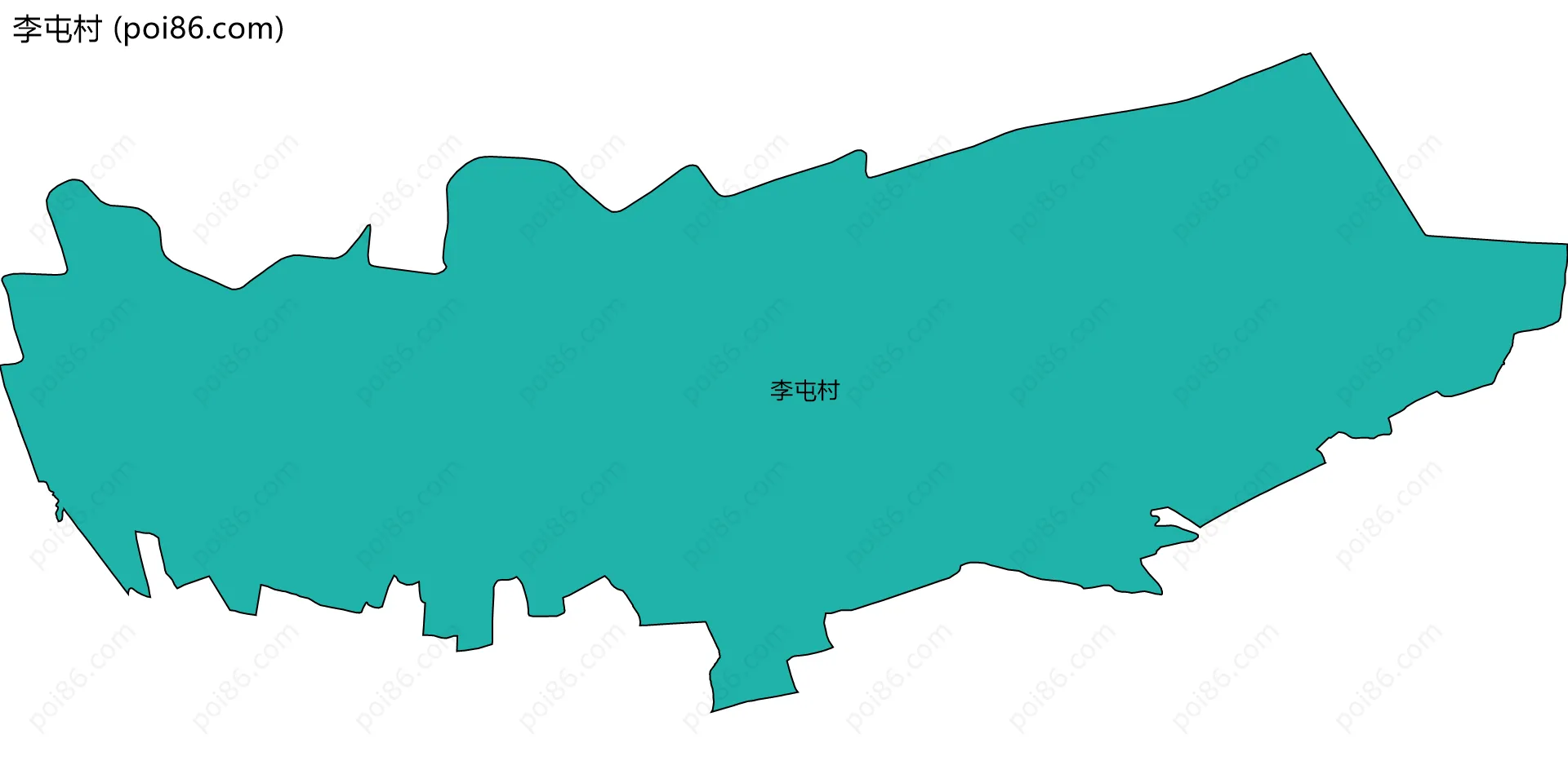 李屯村边界地图