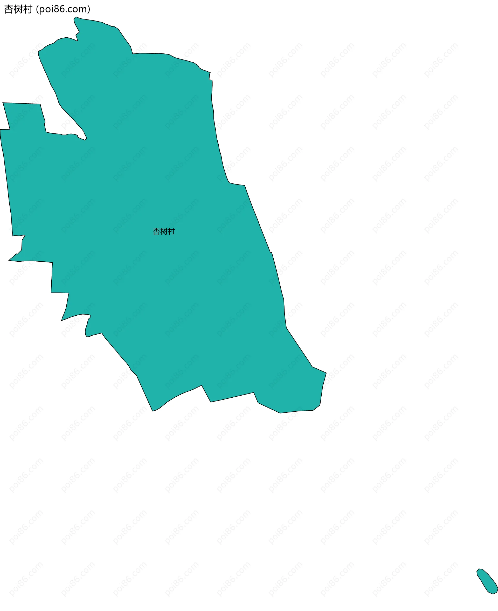 杏树村边界地图