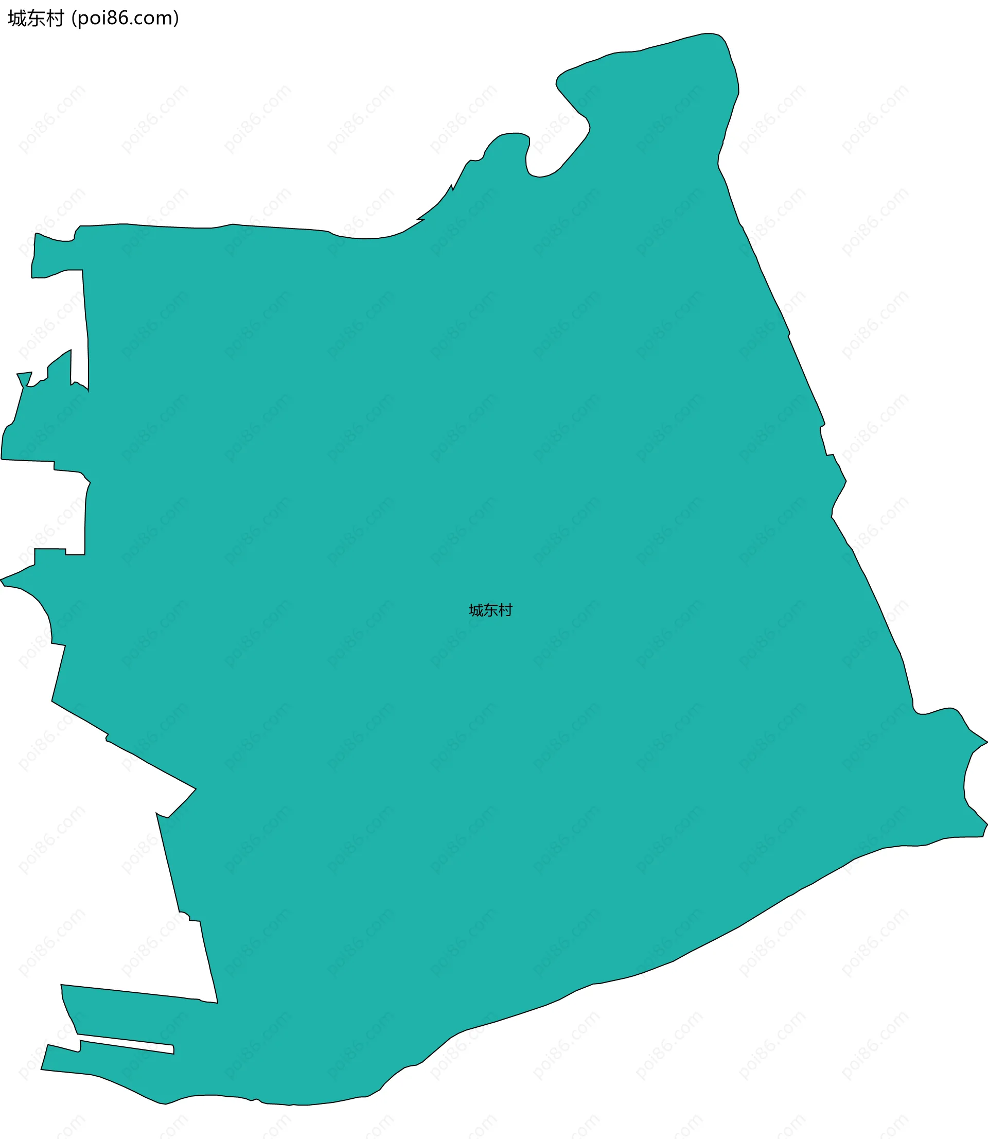 城东村边界地图
