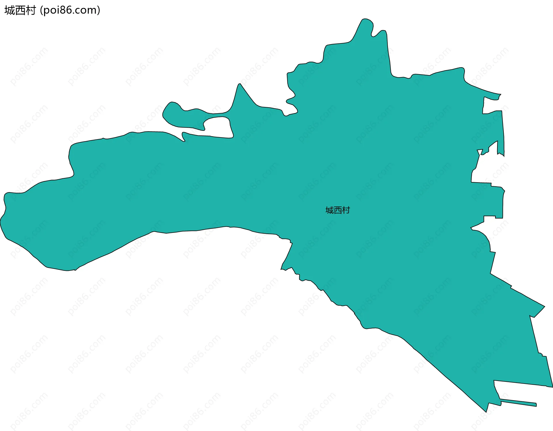 城西村边界地图