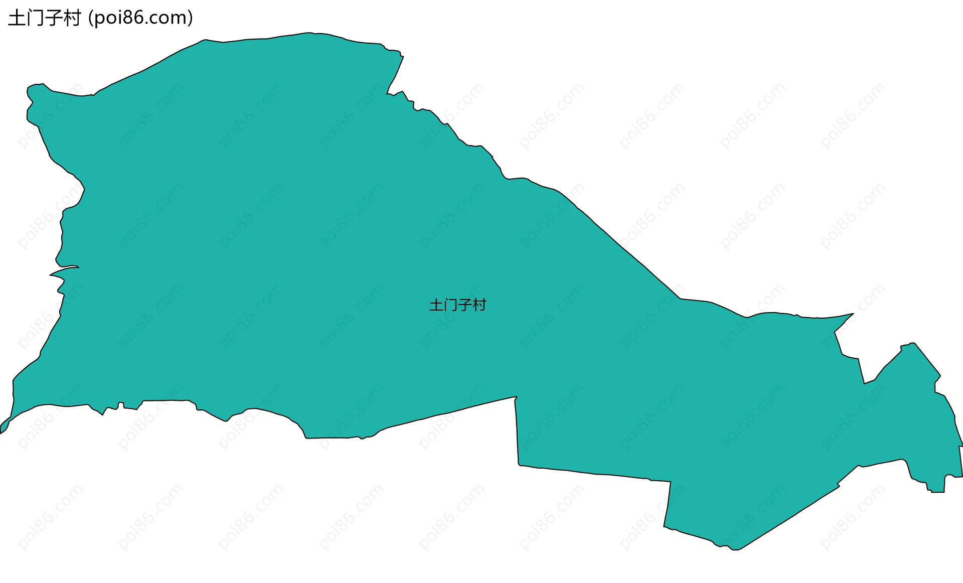 土门子村边界地图