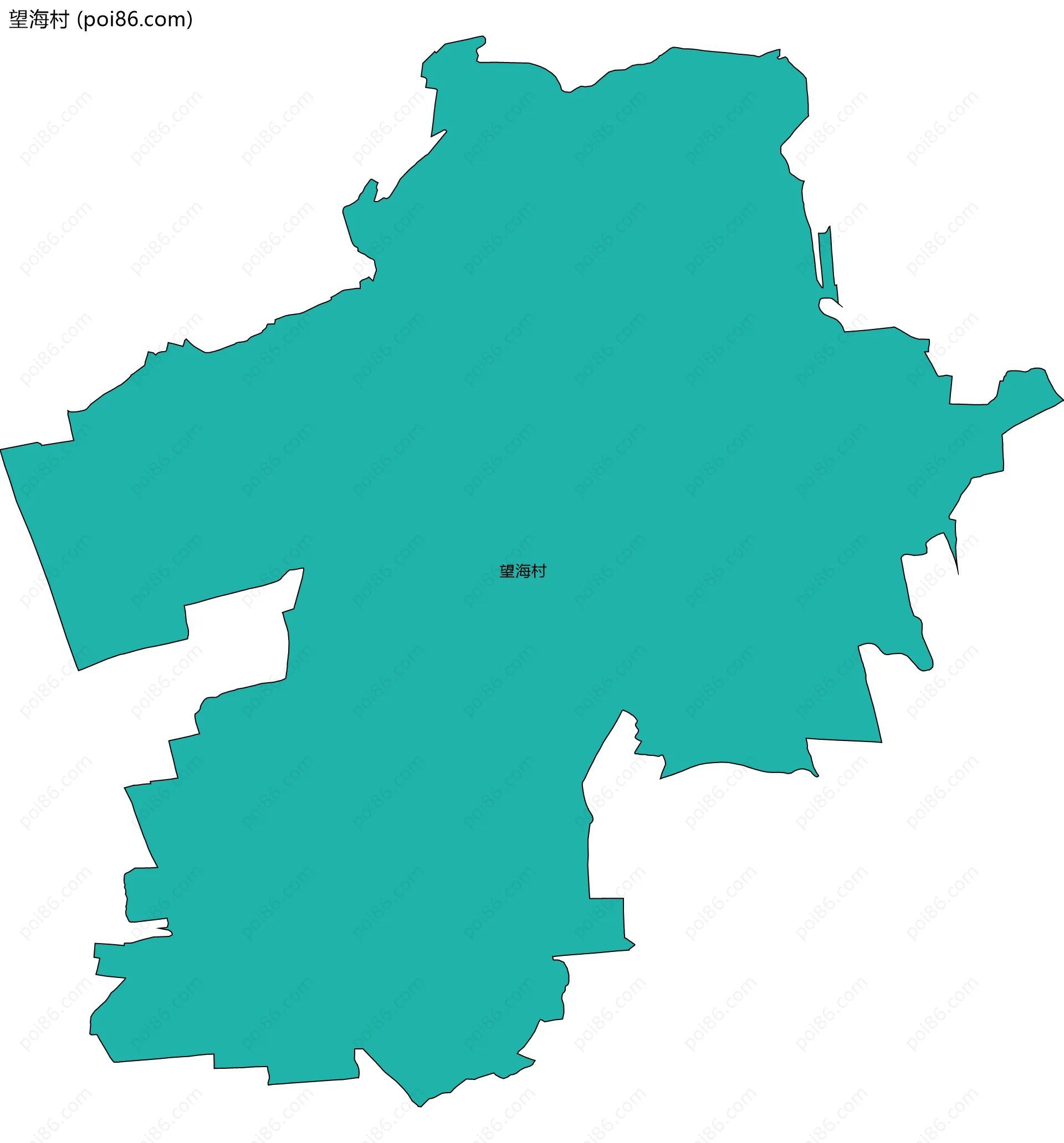 望海村边界地图