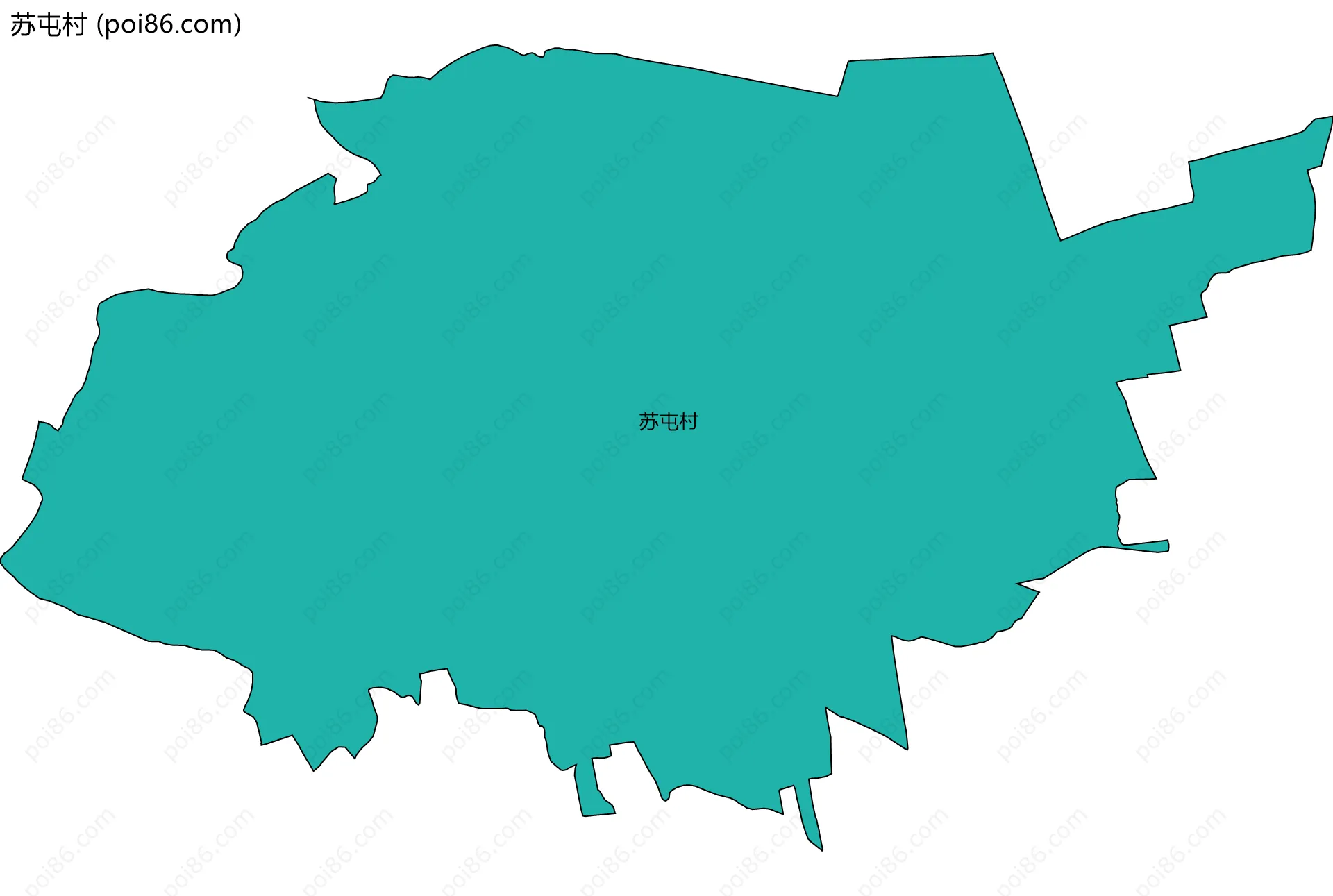 苏屯村边界地图