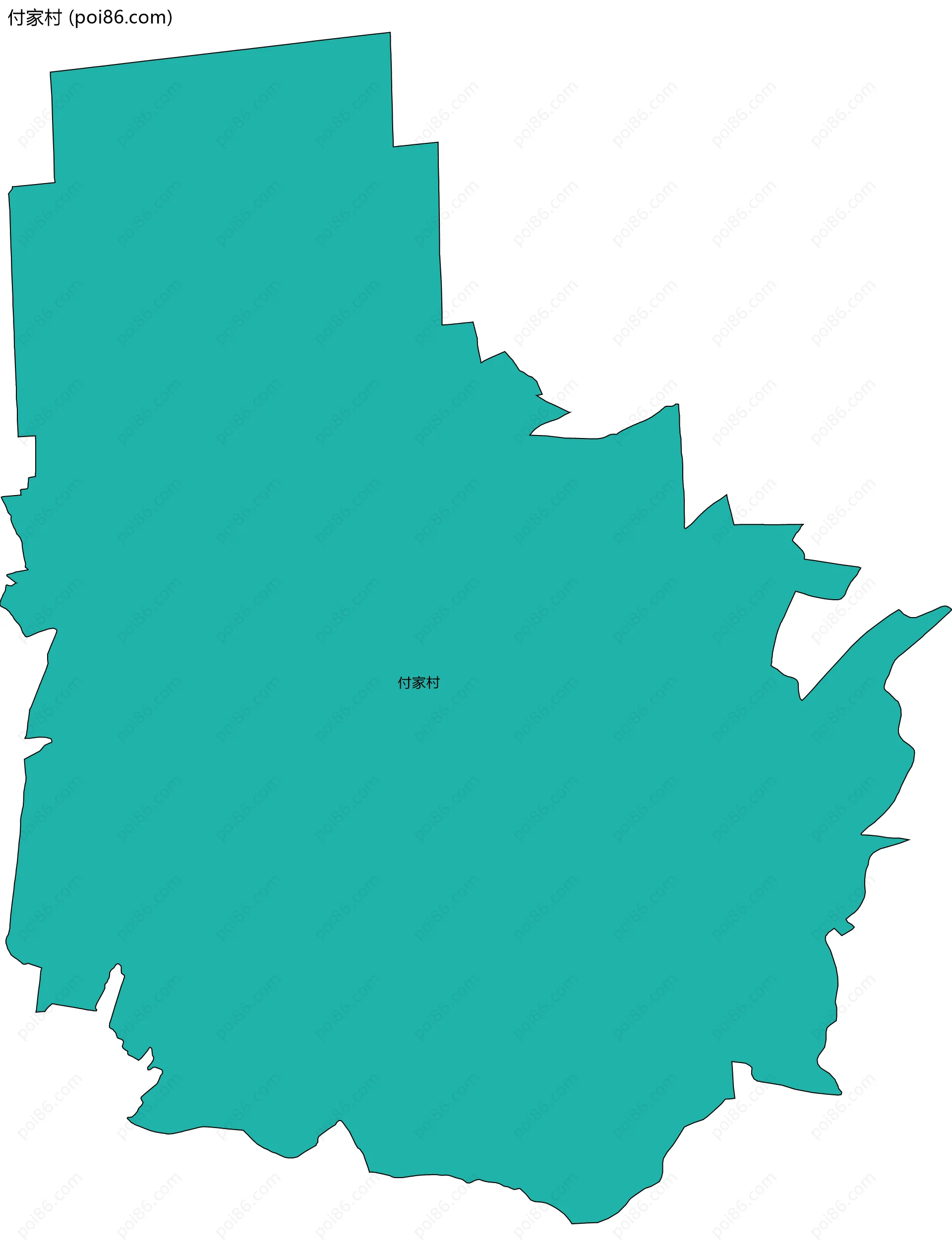 付家村边界地图