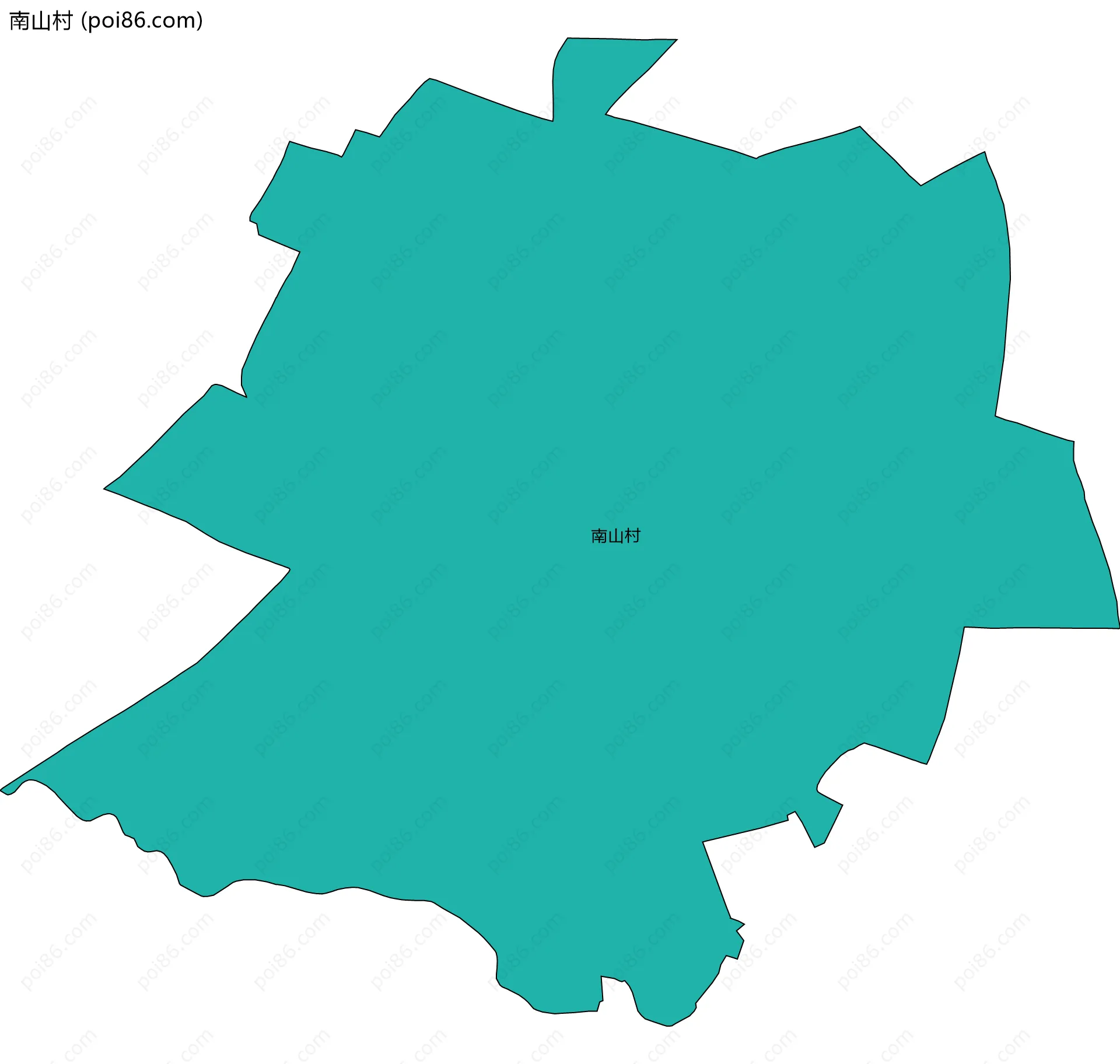 南山村边界地图