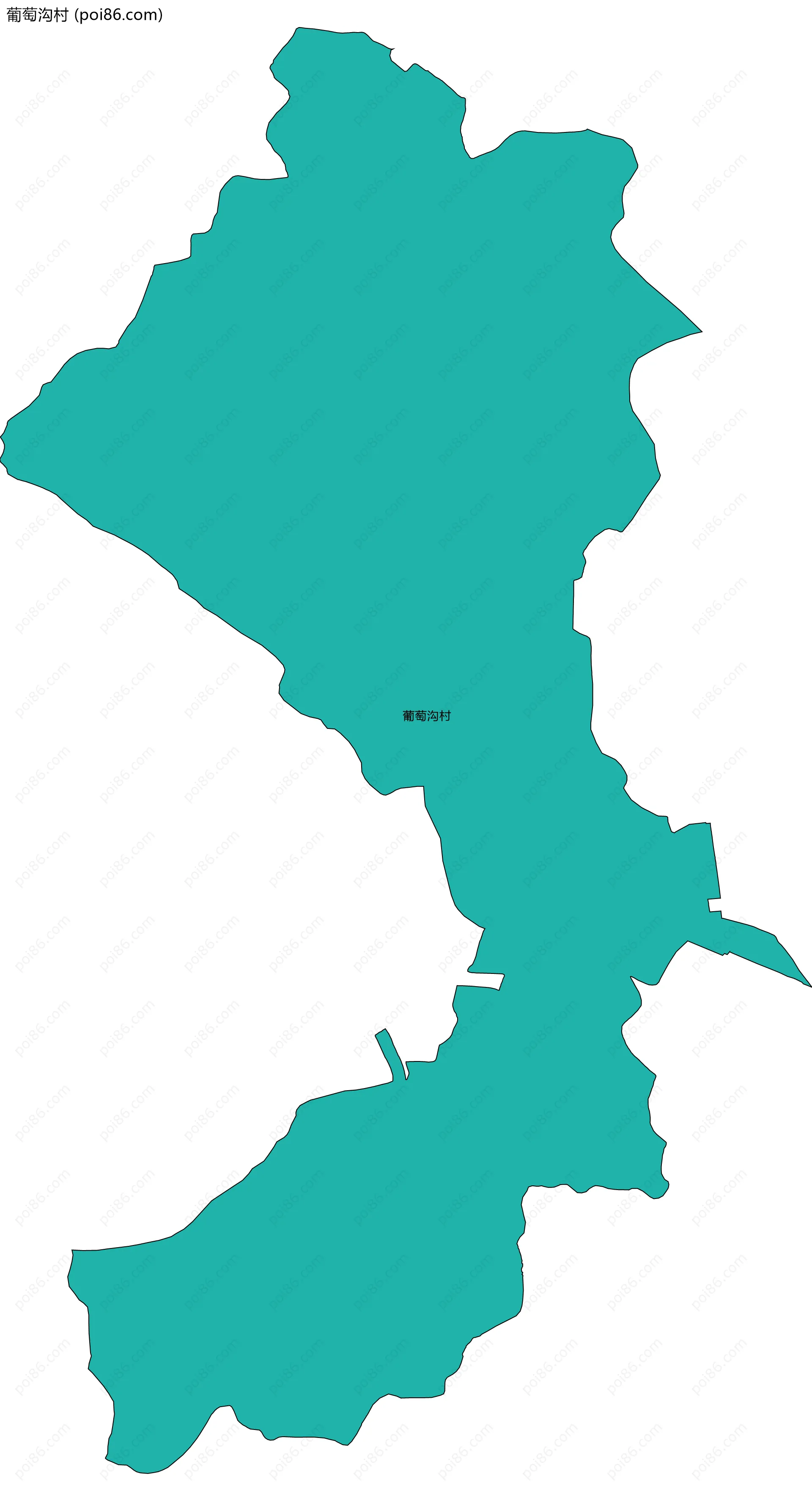 葡萄沟村边界地图