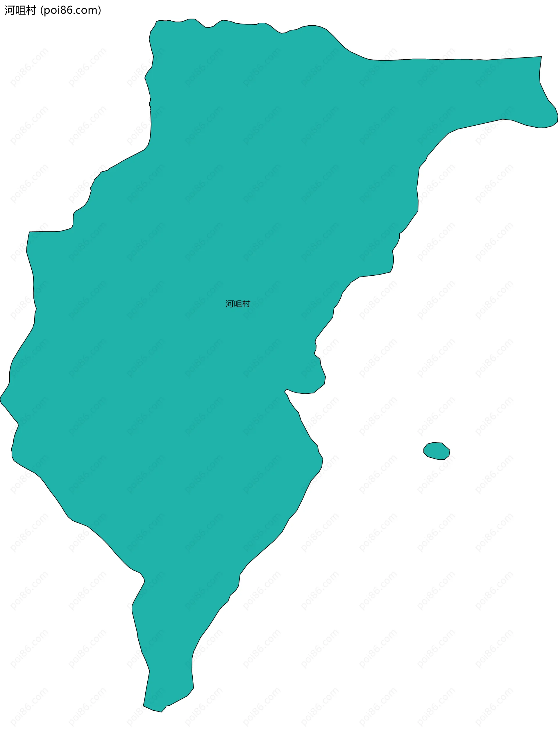 河咀村边界地图