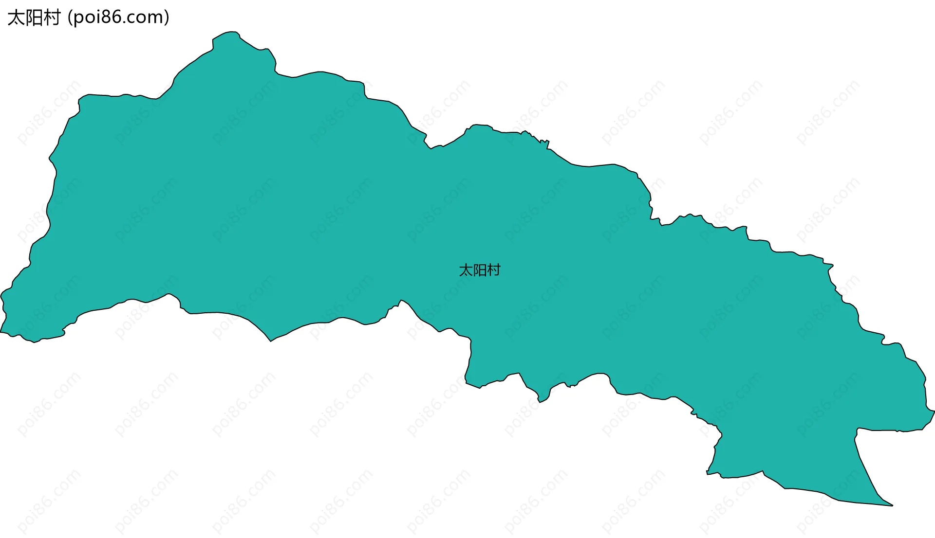 太阳村边界地图