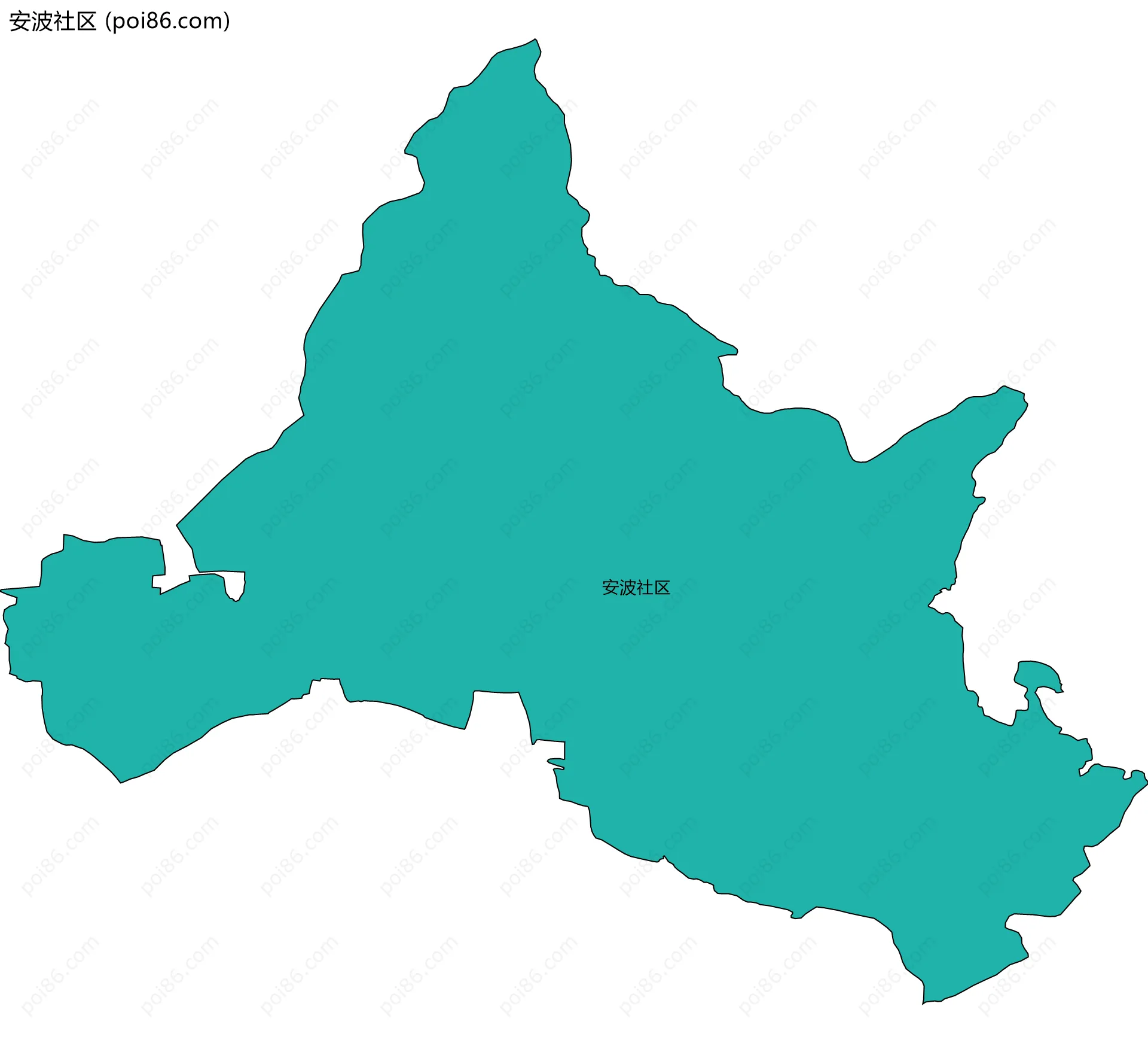 安波社区边界地图