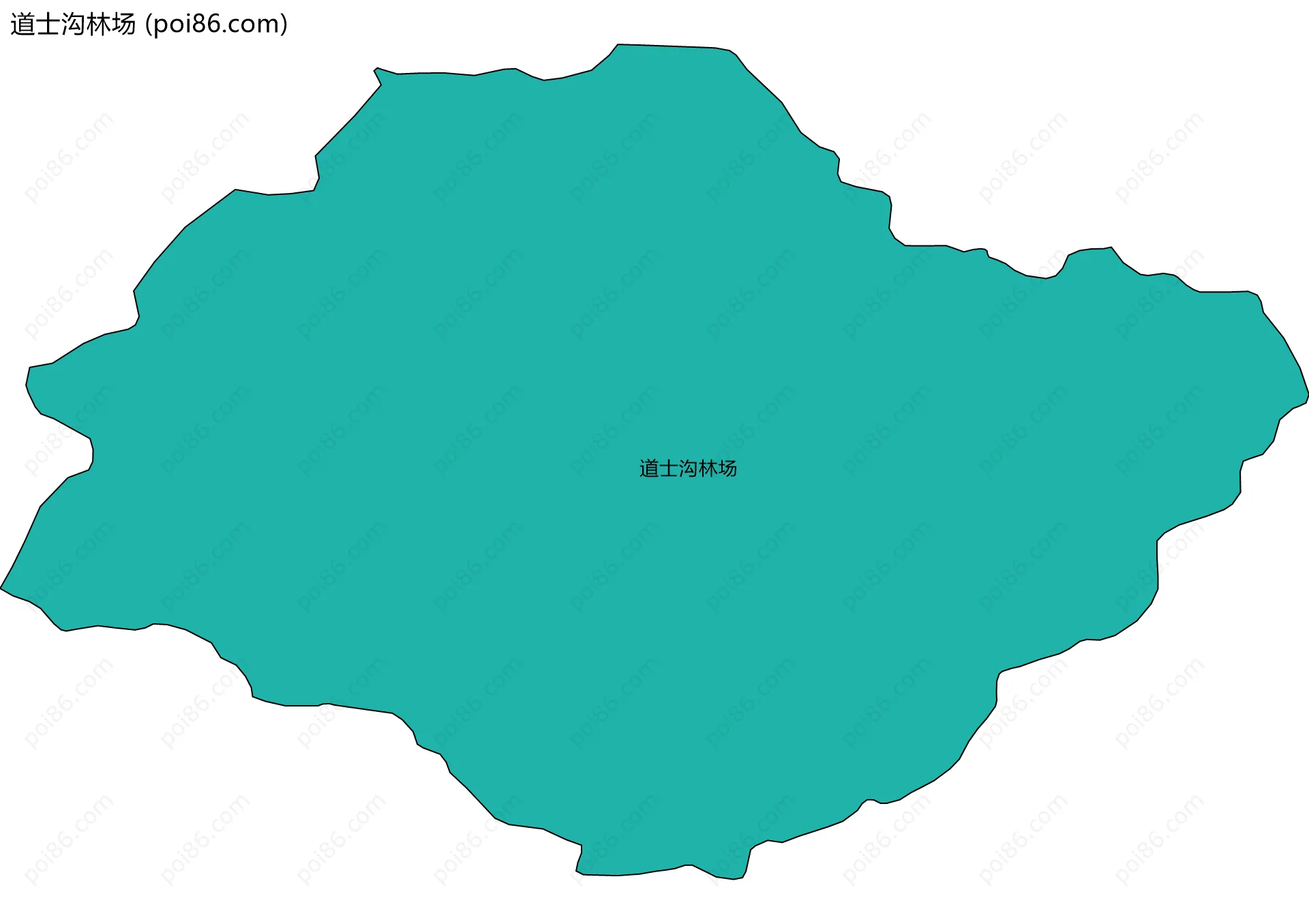 道士沟林场边界地图