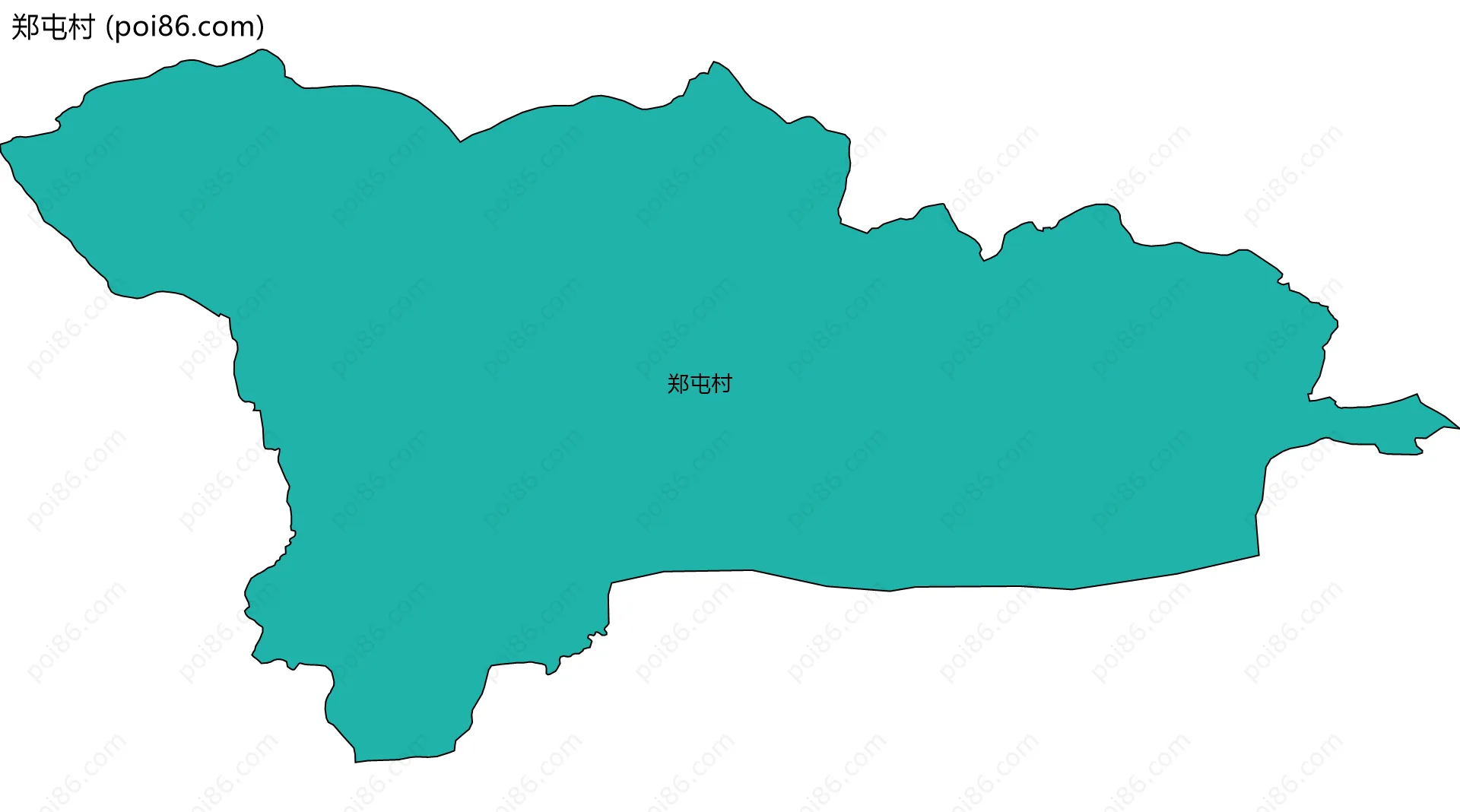 郑屯村边界地图