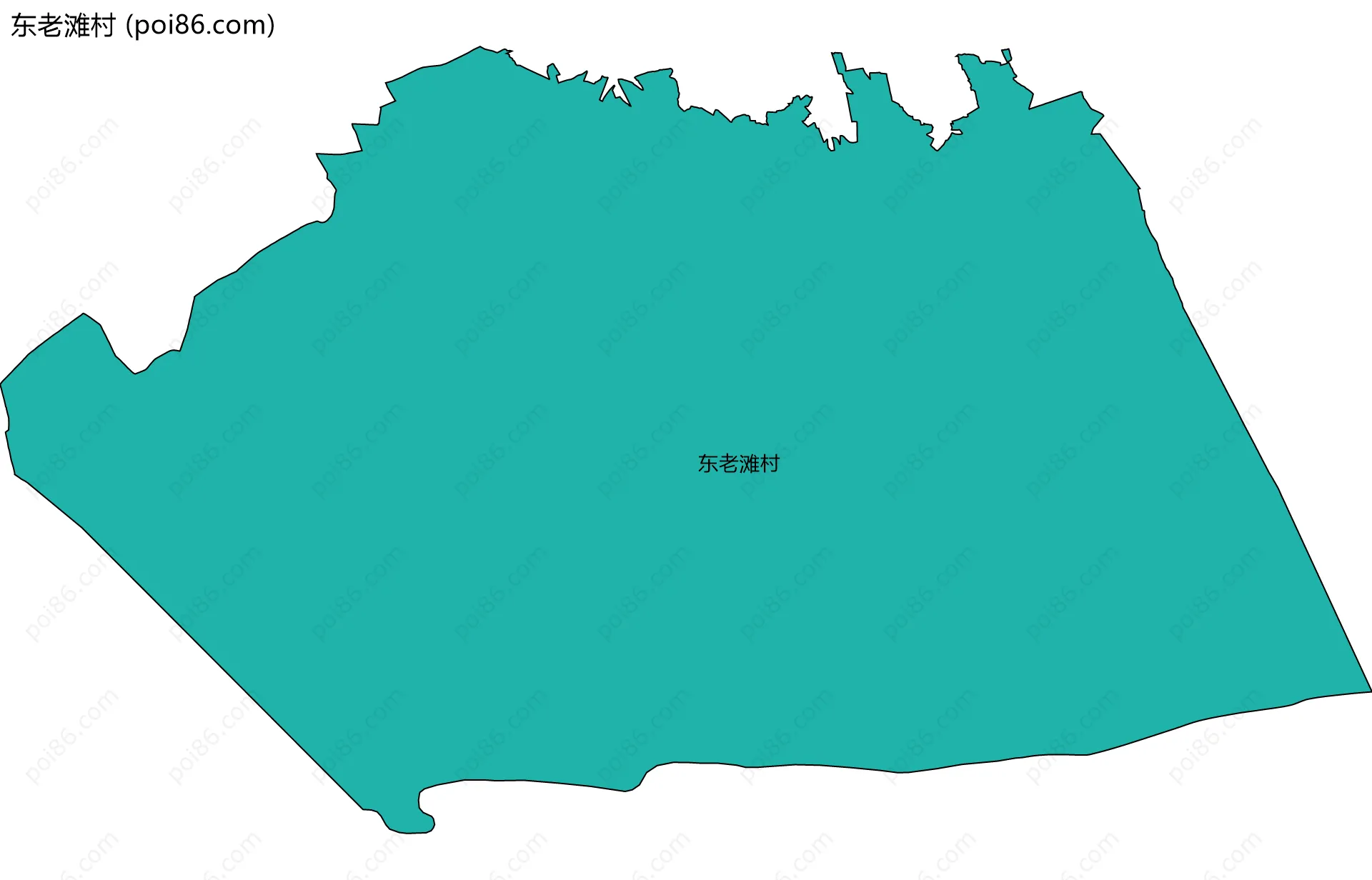 东老滩村边界地图