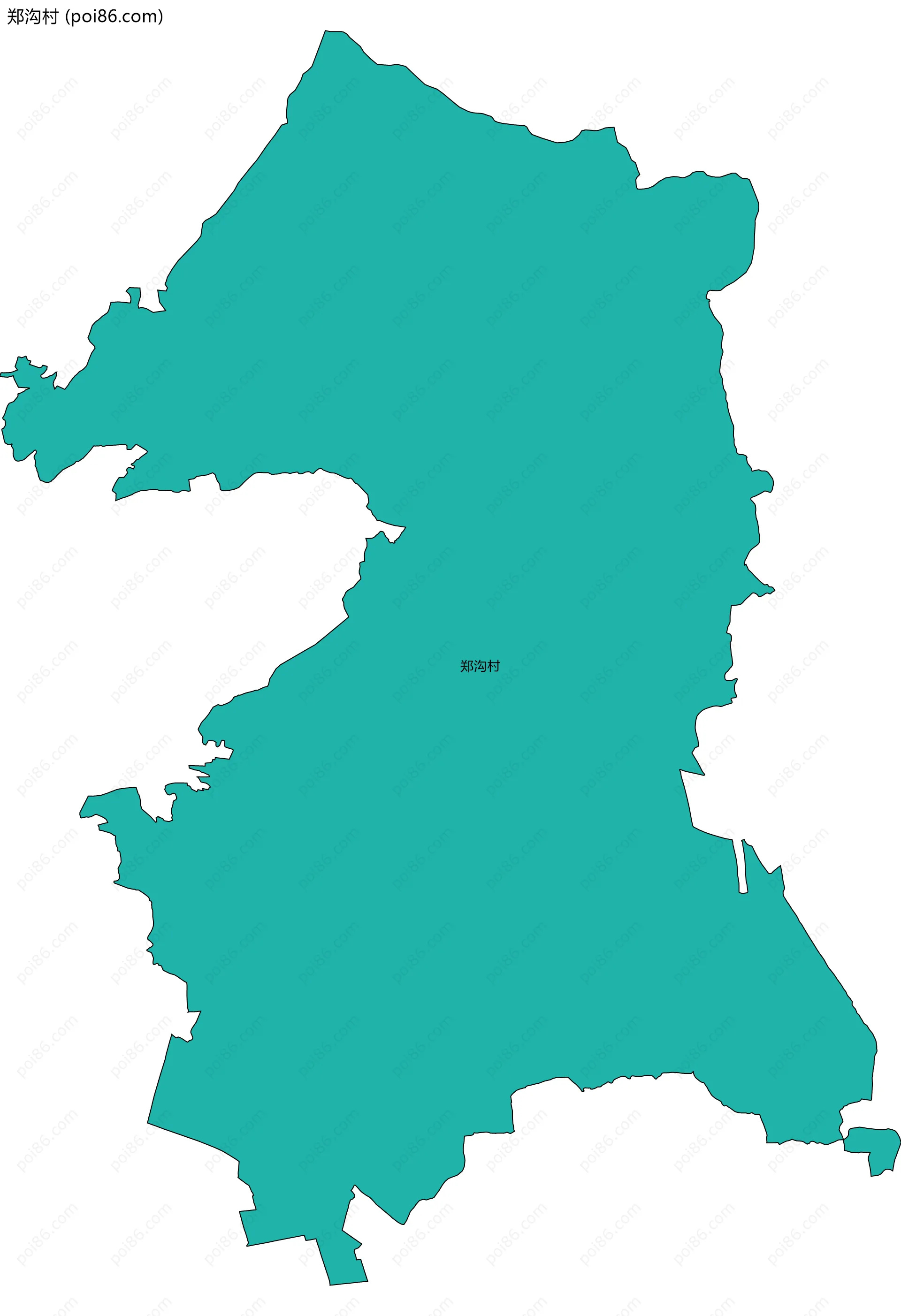 郑沟村边界地图