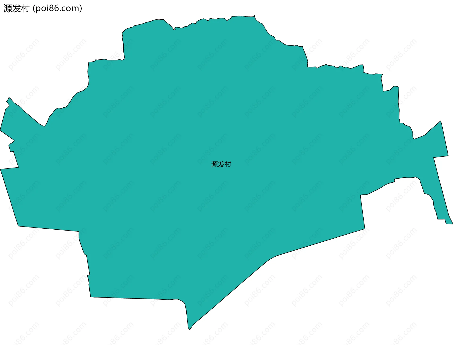 源发村边界地图
