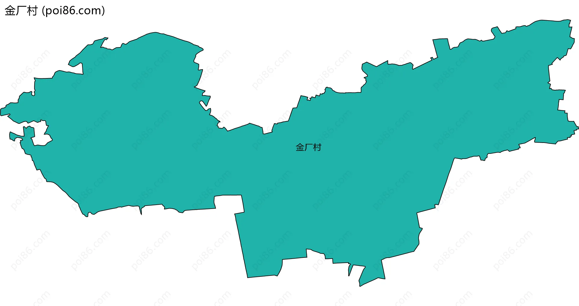金厂村边界地图