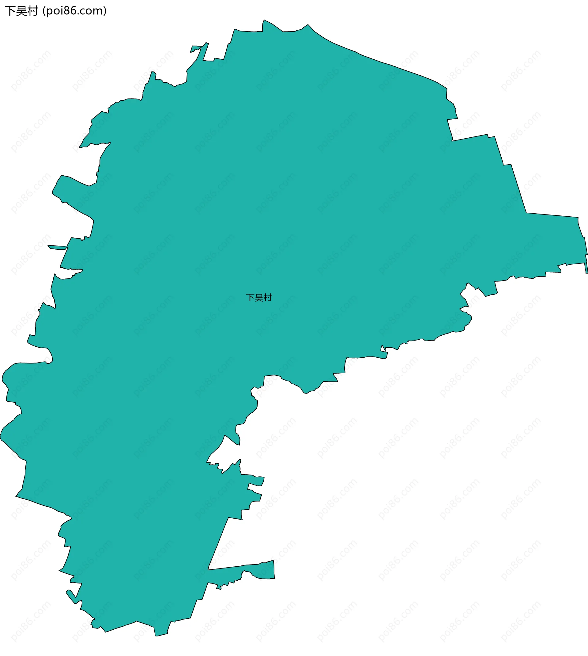 下吴村边界地图